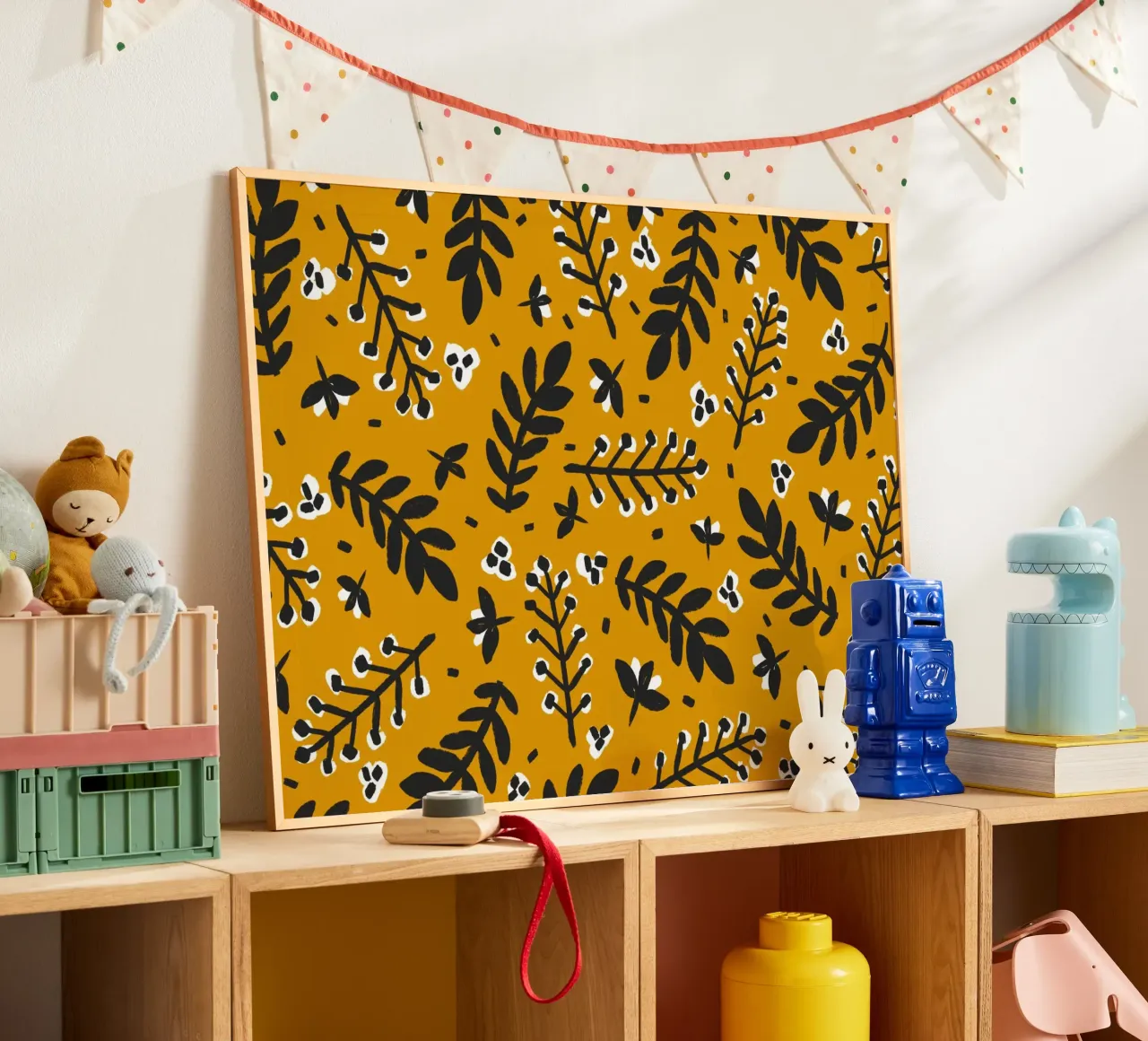 Yellow Pattern carta hahnemühle da treechild