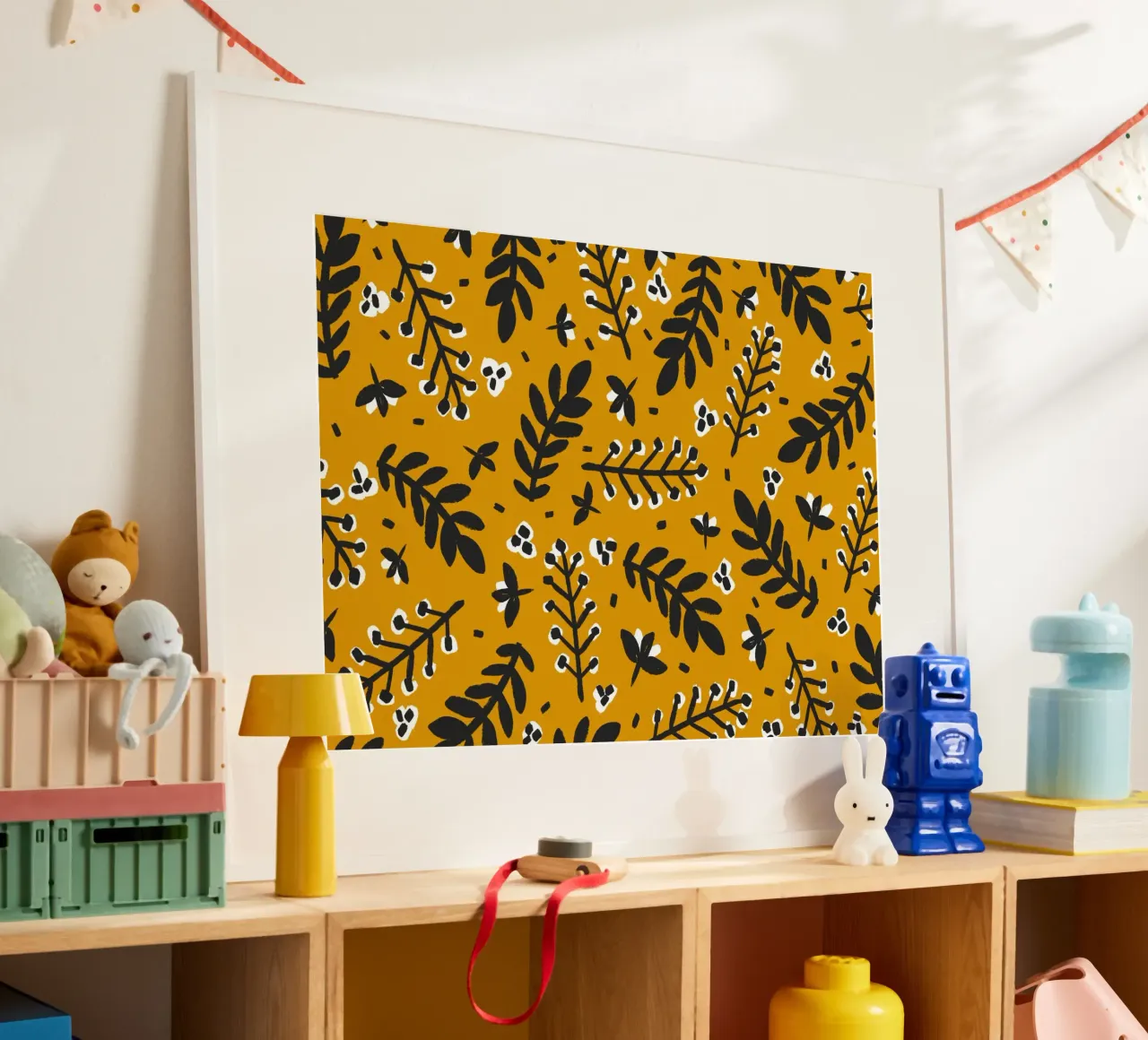 Yellow Pattern carta hahnemühle da treechild