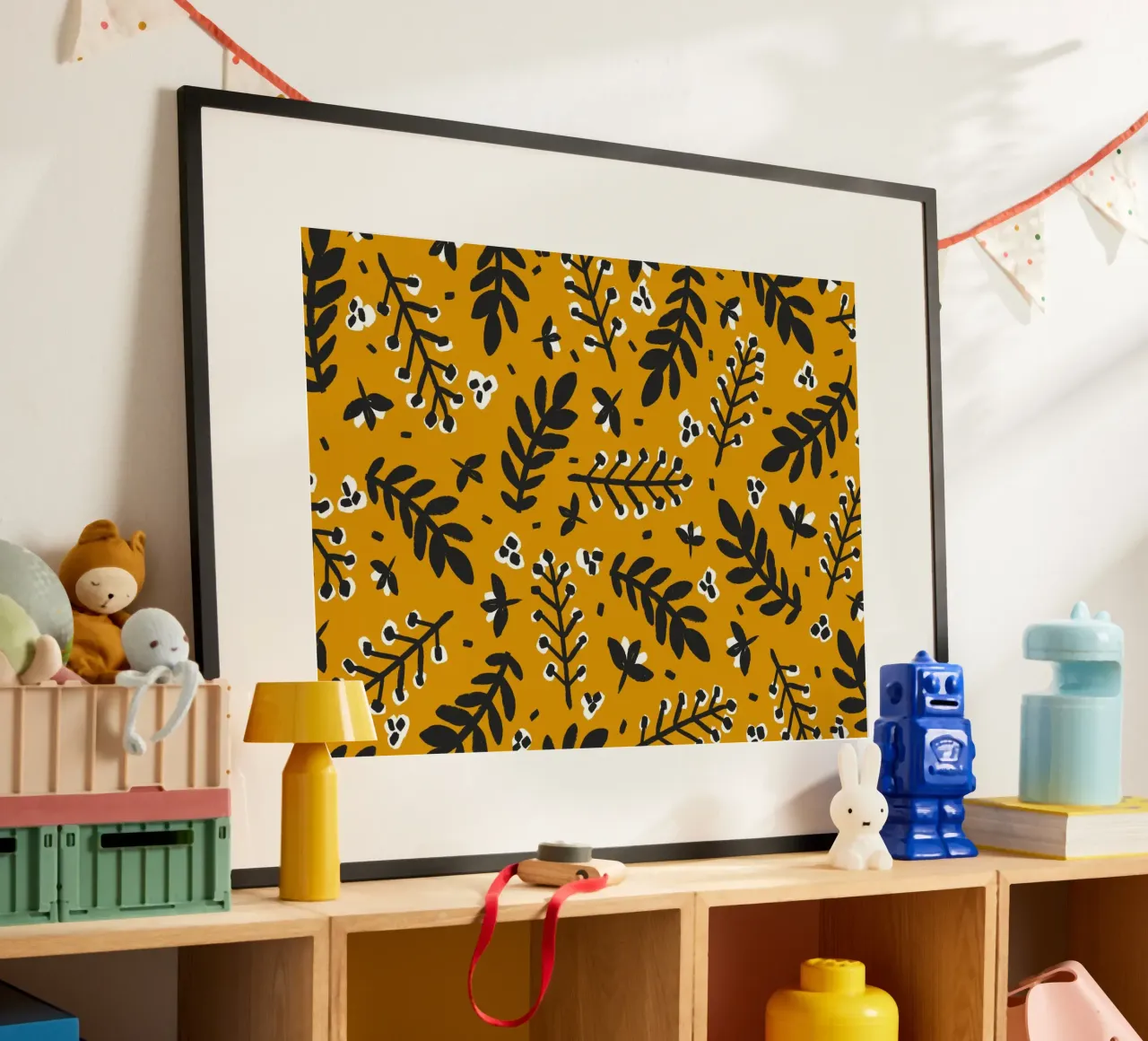 Yellow Pattern carta hahnemühle da treechild
