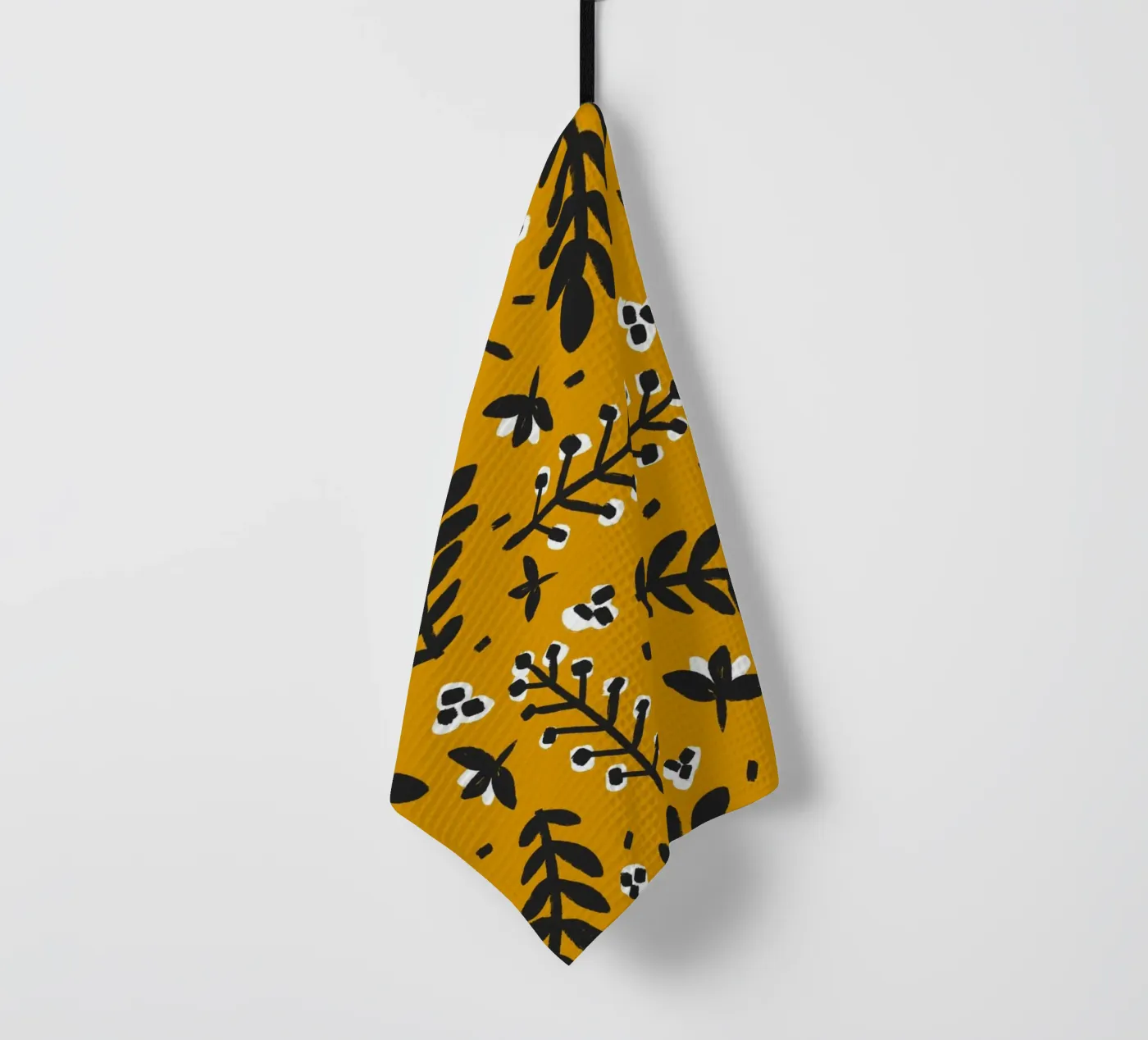 Yellow Pattern Geschirrtuch von treechild