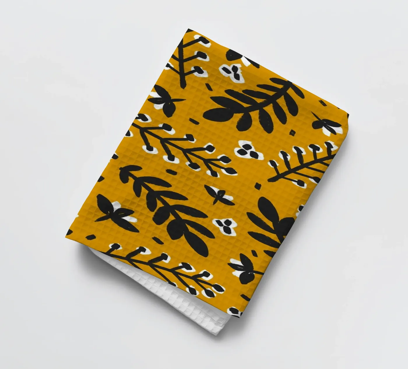 Yellow Pattern Geschirrtuch von treechild