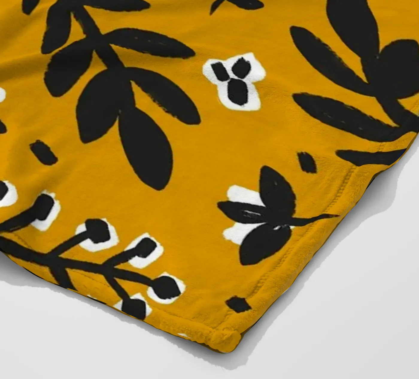 Yellow Pattern fleecedeken van treechild