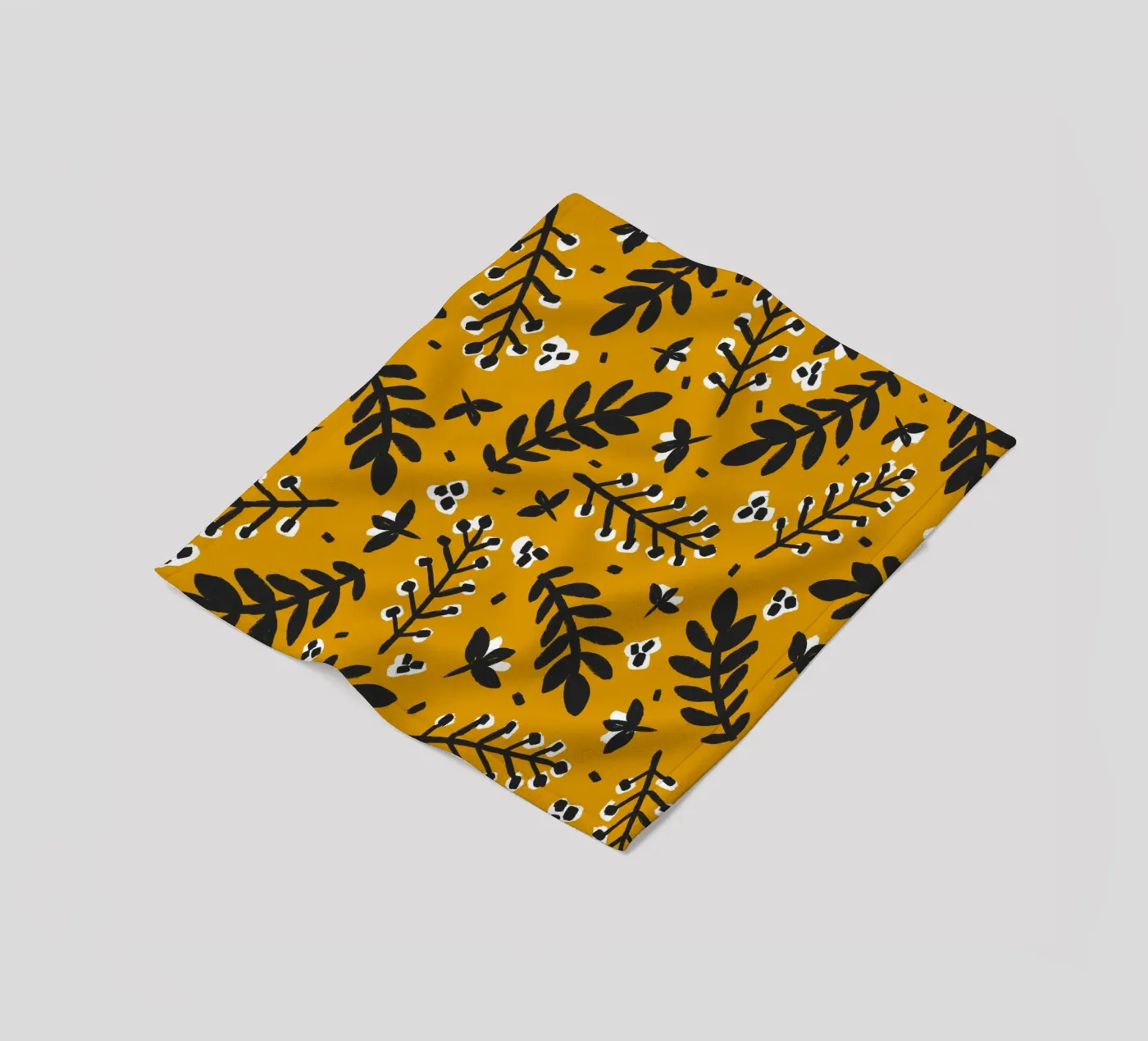 Yellow Pattern fleecedeken van treechild