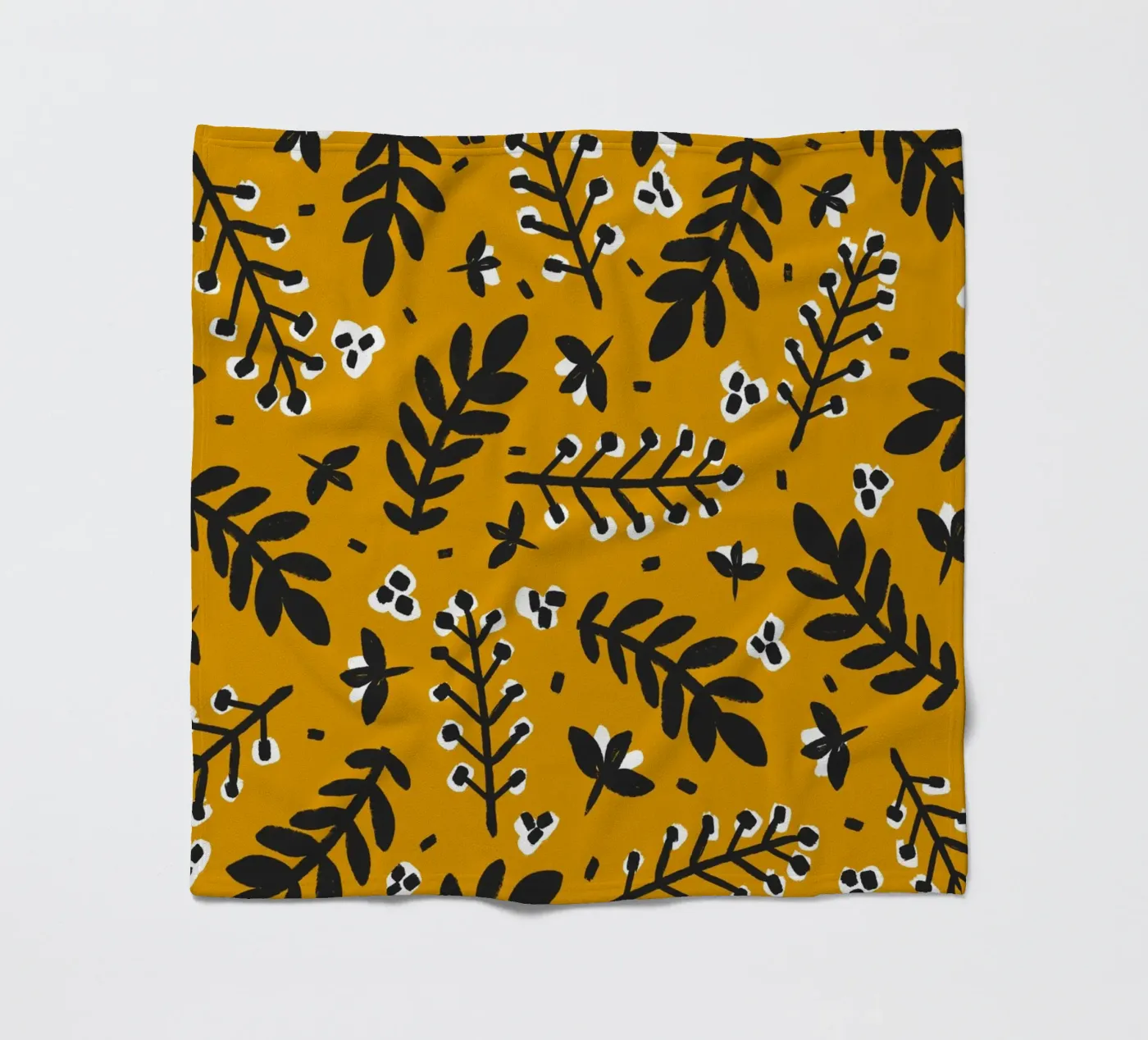Yellow Pattern fleecedeken van treechild