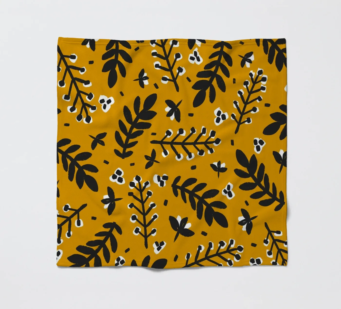 Yellow Pattern fleecedeken van treechild