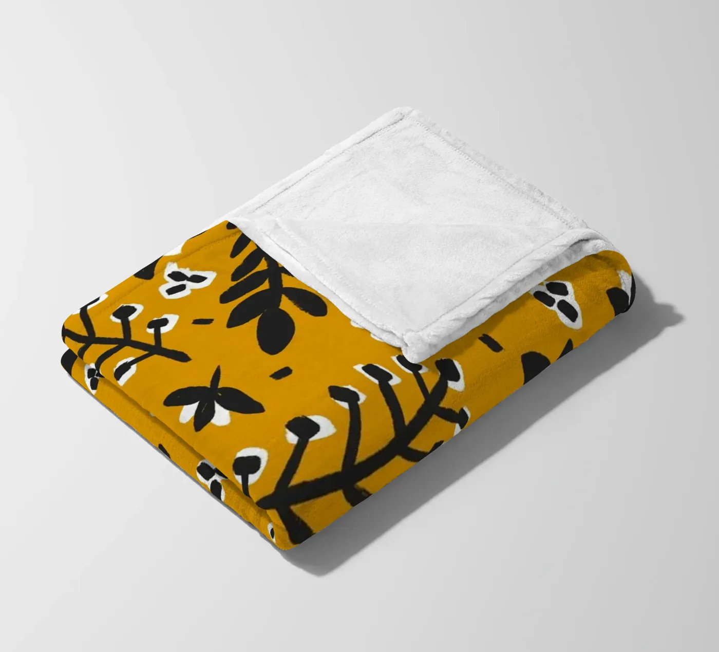 Yellow Pattern fleecedeken van treechild