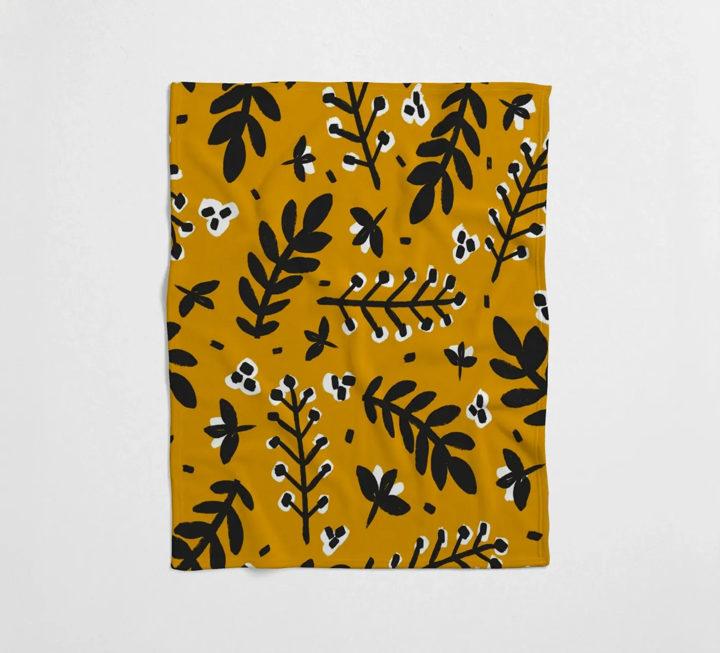 Yellow Pattern fleecedeken van treechild