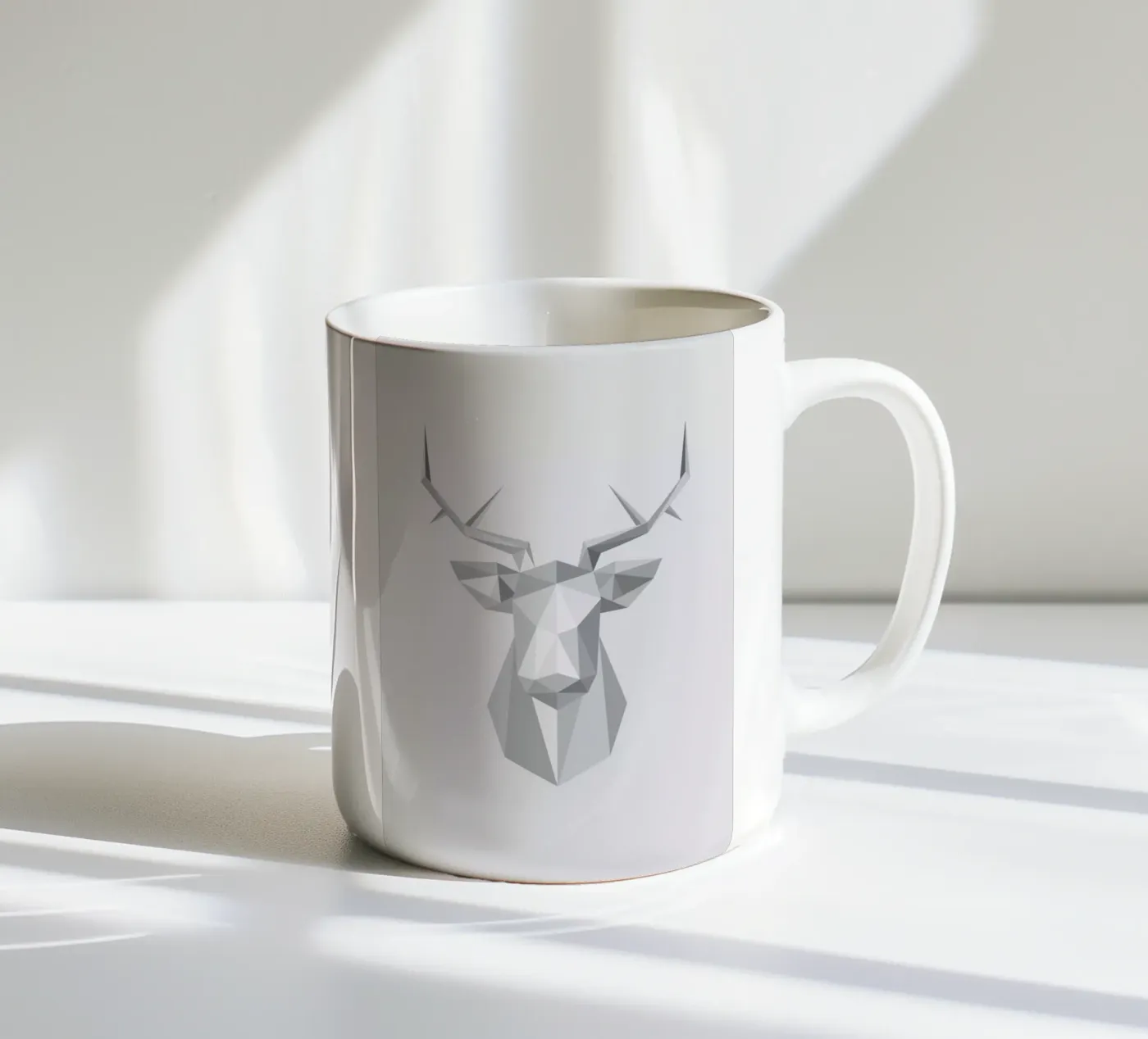 Stag ceramic mug by Emerybloom