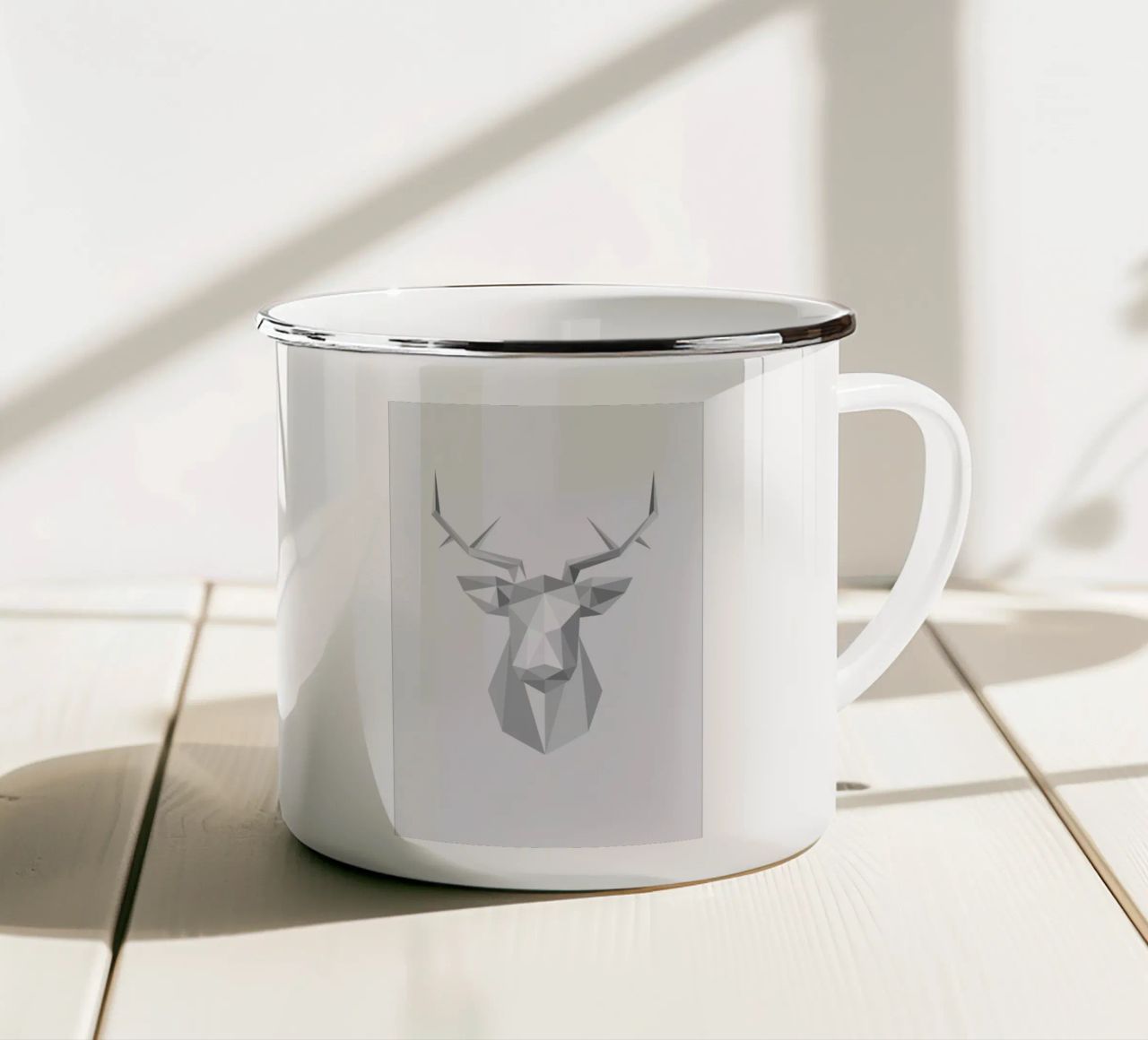 Stag tazza in smalto da Emerybloom