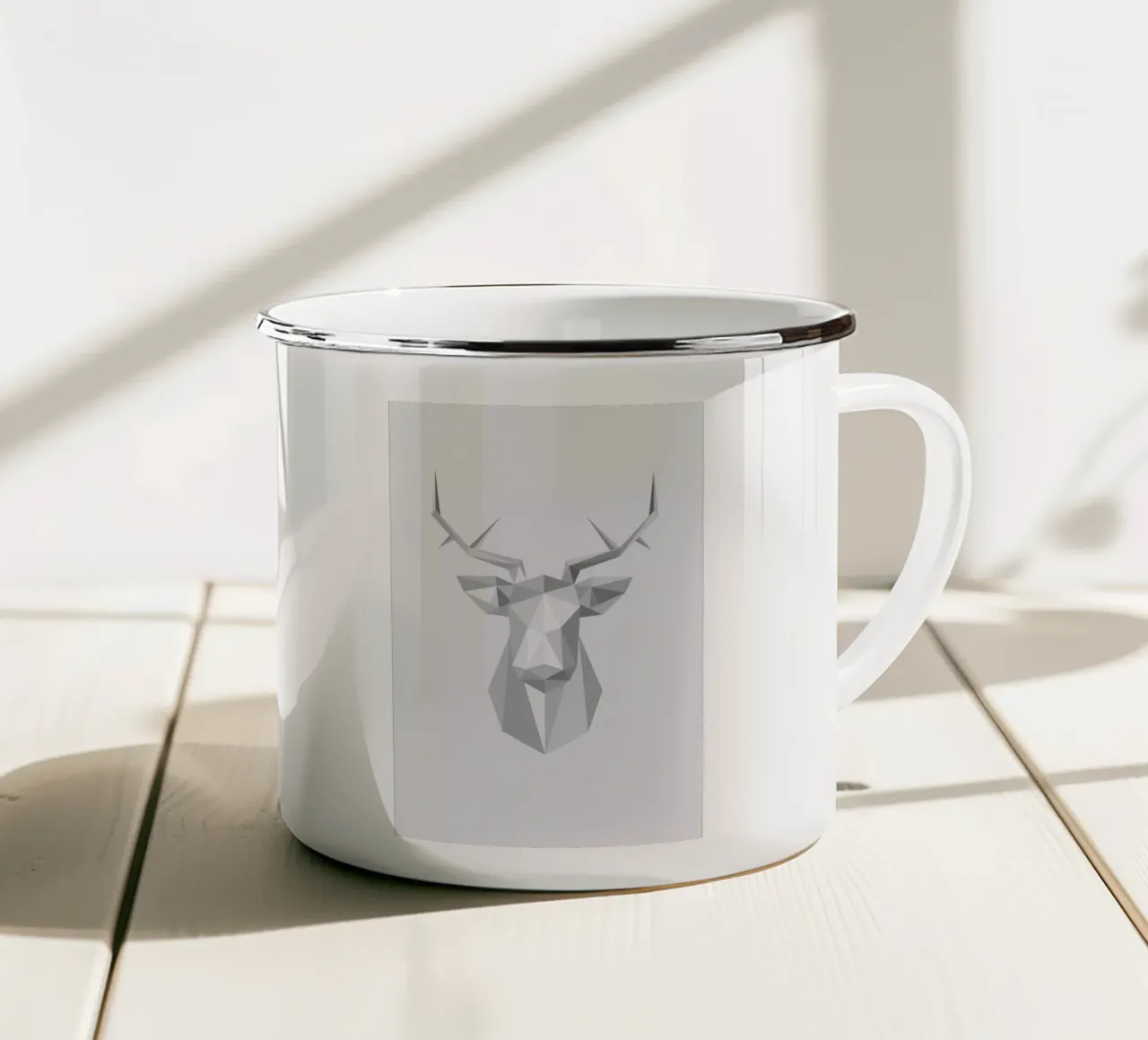 Stag enamel mug by Emerybloom