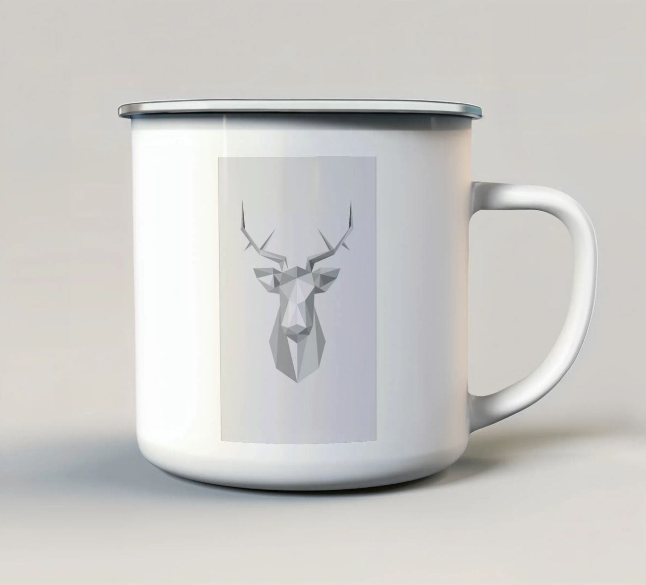 Stag tazza in smalto da Emerybloom