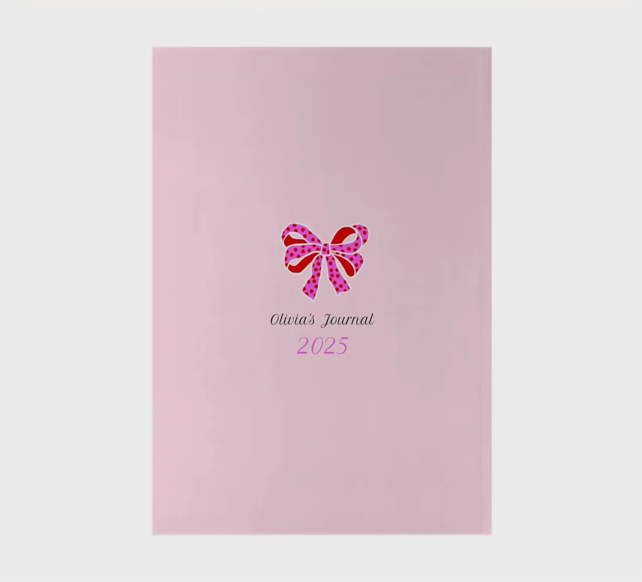 Festliche Bänder und Schleifen Kollektion in Rot und Rosa Notizbuch von Dominique Vari