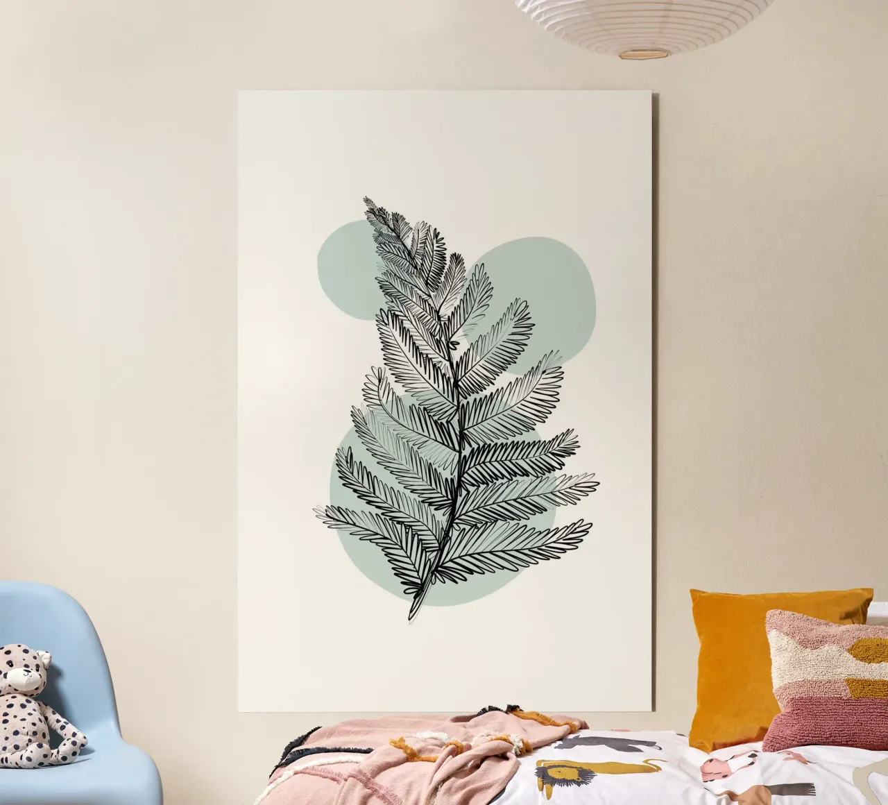 Alina Buffiere - Botaniche delicate - Farn alluminio dibond da The Artcircle