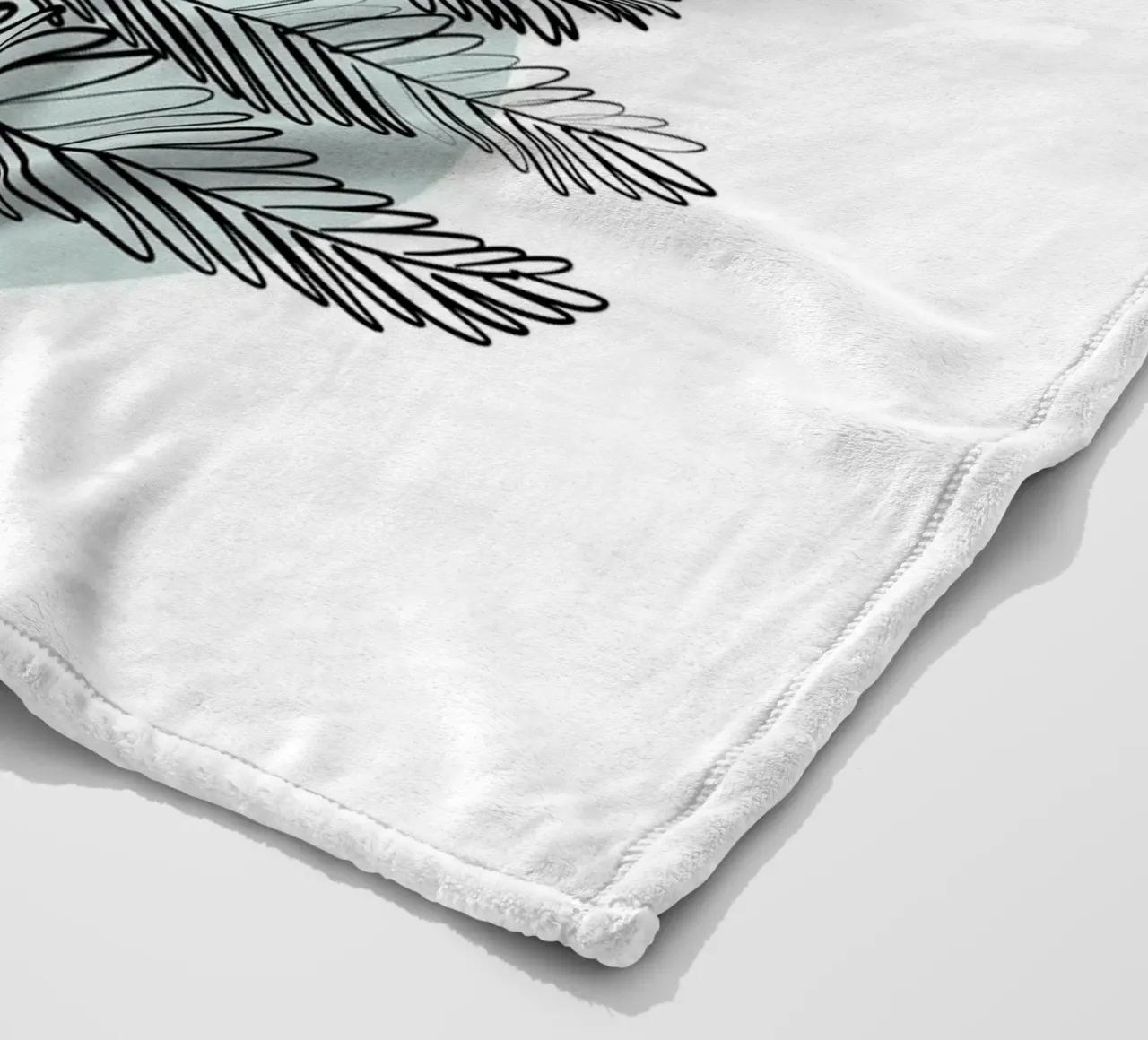 Alina Buffiere - Botaniche delicate - Farn coperta in pile da The Artcircle