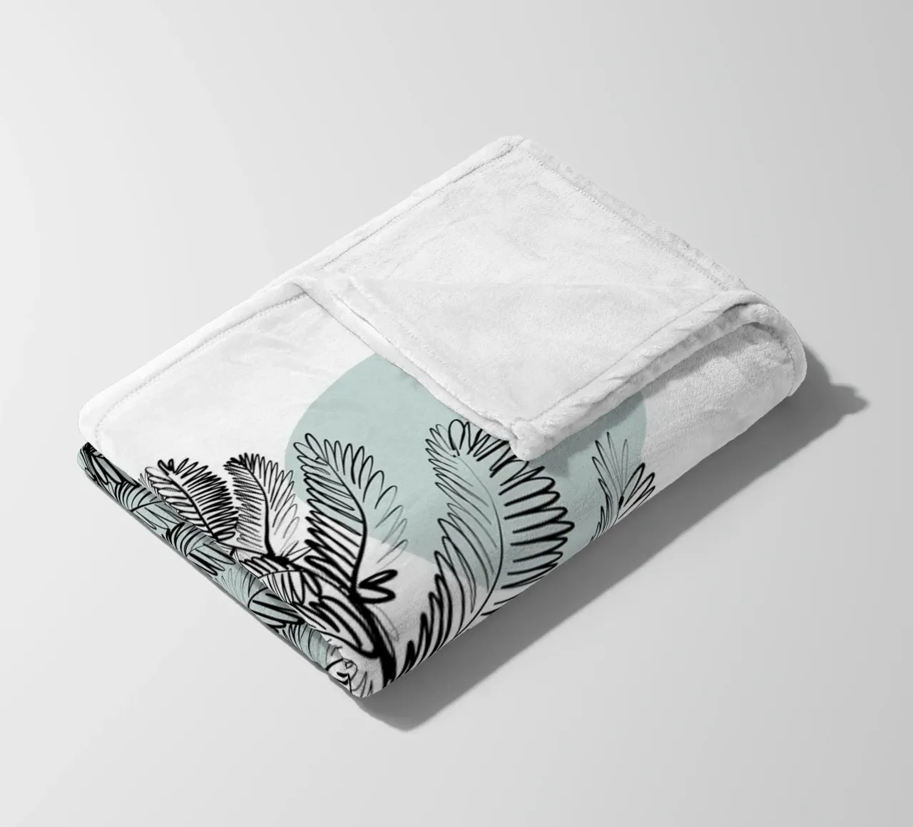 Alina Buffiere - Botaniche delicate - Farn coperta in pile da The Artcircle