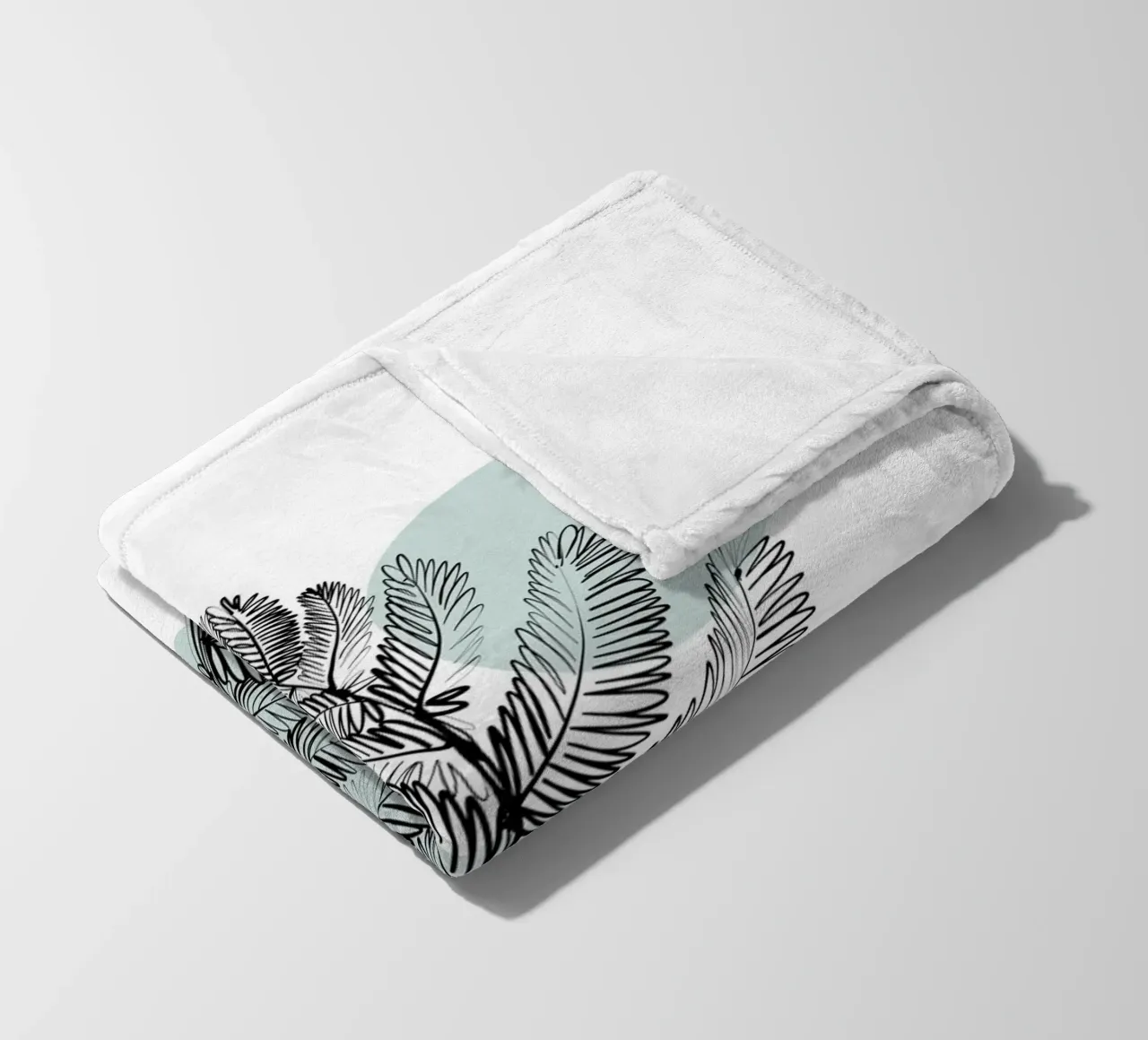 Alina Buffiere - Botaniche delicate - Farn coperta in pile da The Artcircle