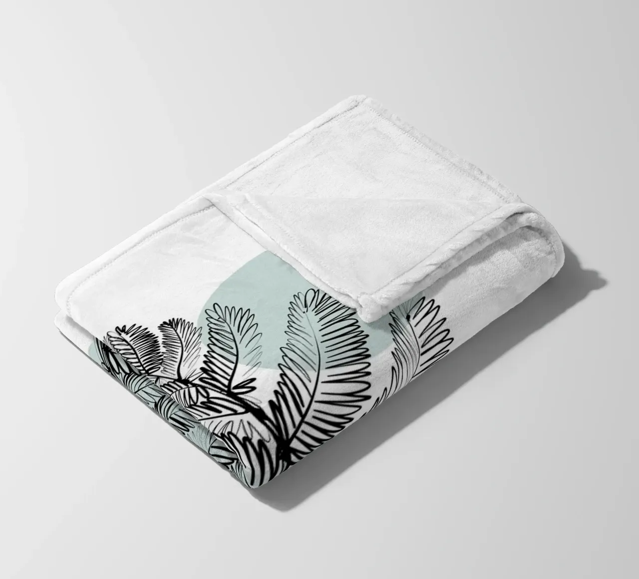 Alina Buffiere - Botaniche delicate - Farn coperta in pile da The Artcircle