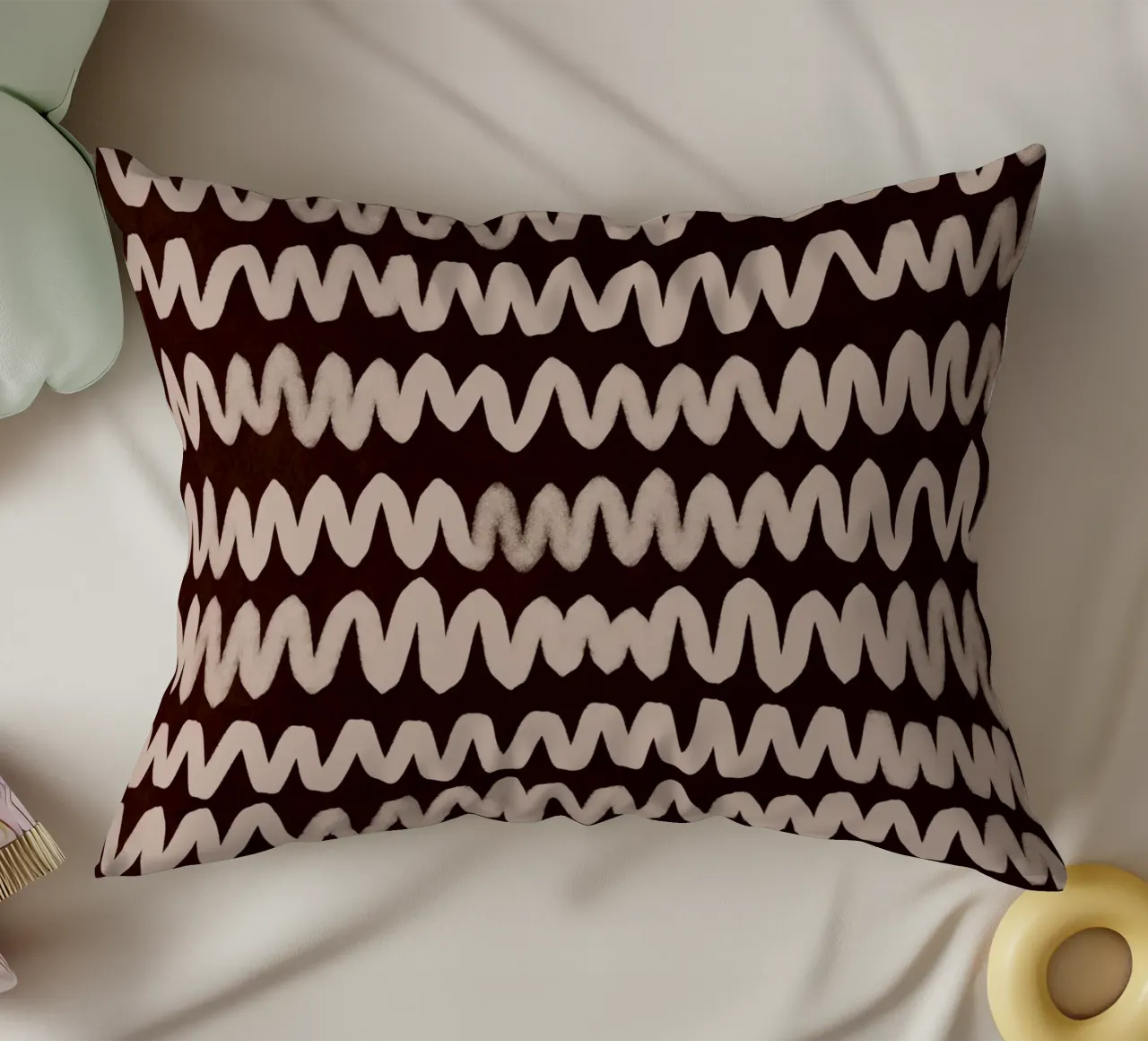 Wave Pattern No1 cuscino da treechild