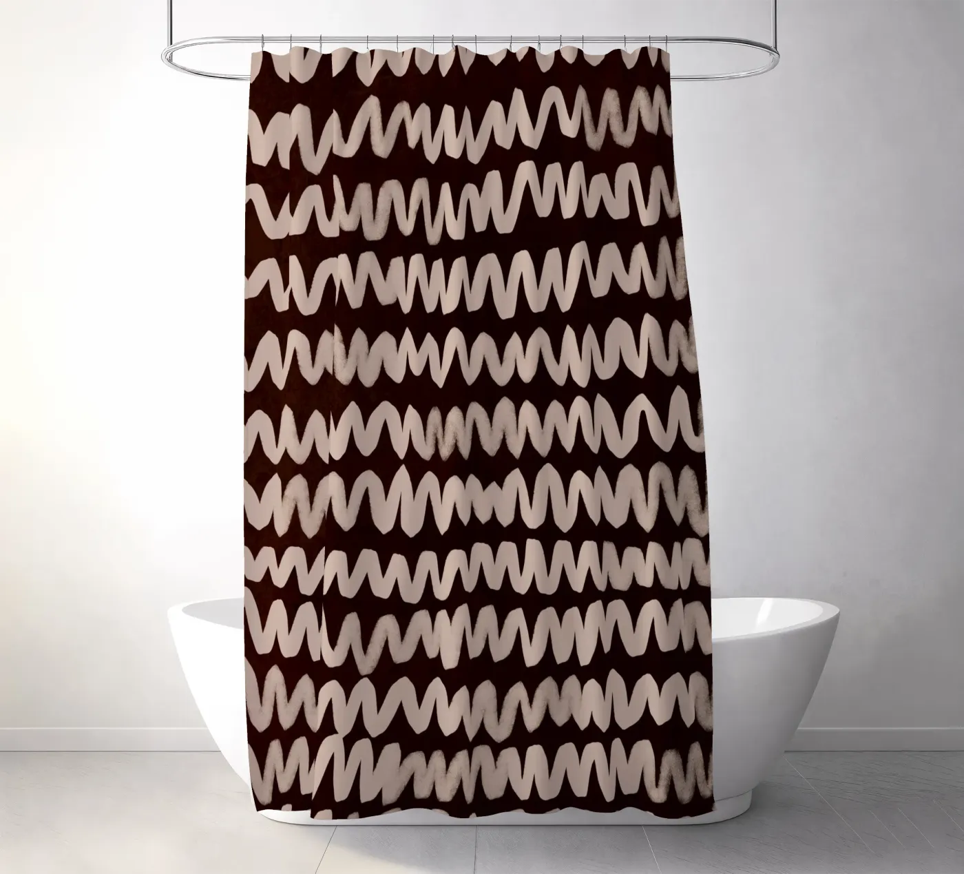 Wave Pattern No1 Duschvorhang von treechild