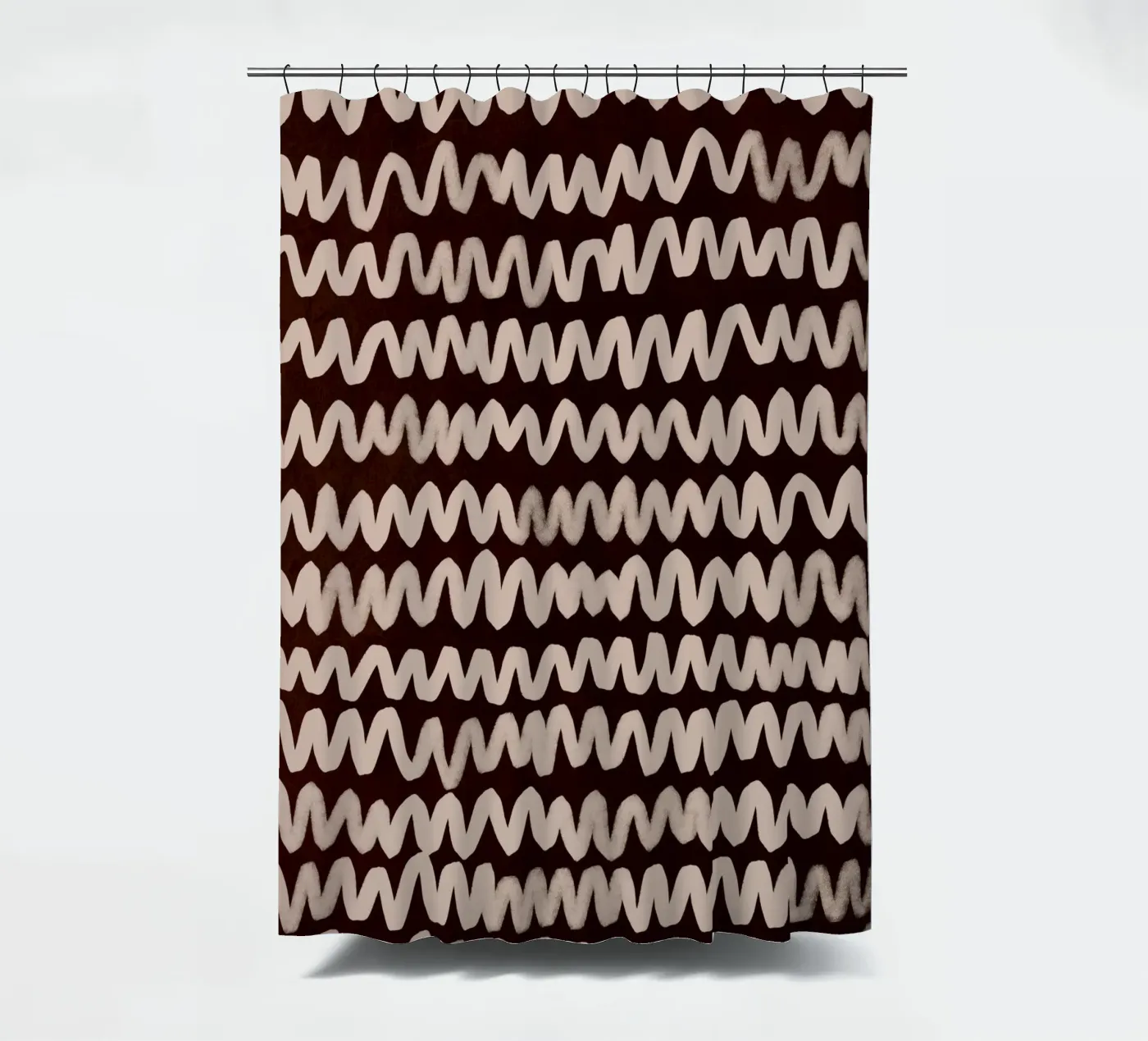 Wave Pattern No1 Duschvorhang von treechild