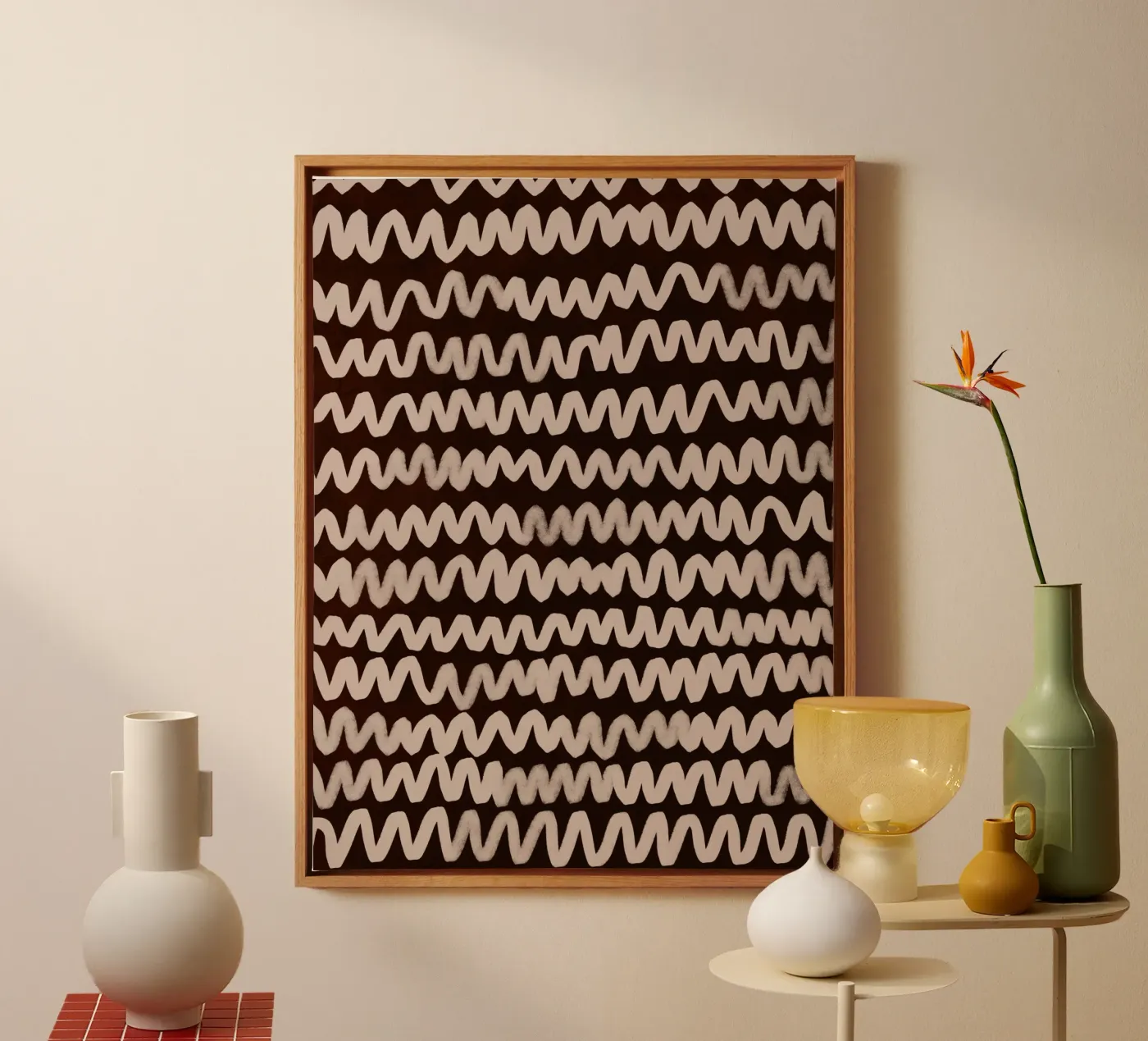 Wave Pattern No1 canvas by treechild