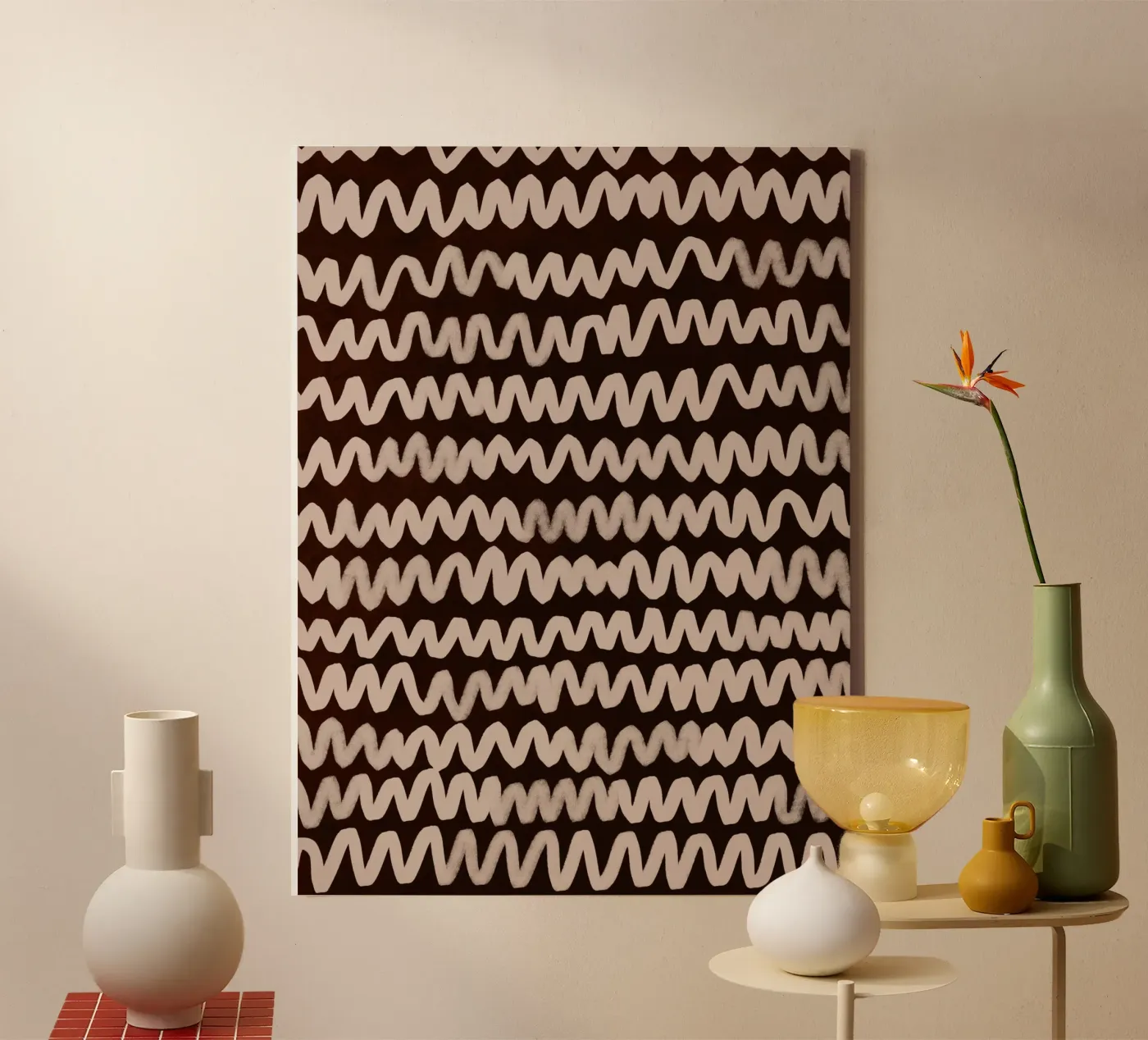 Wave Pattern No1 canvas by treechild