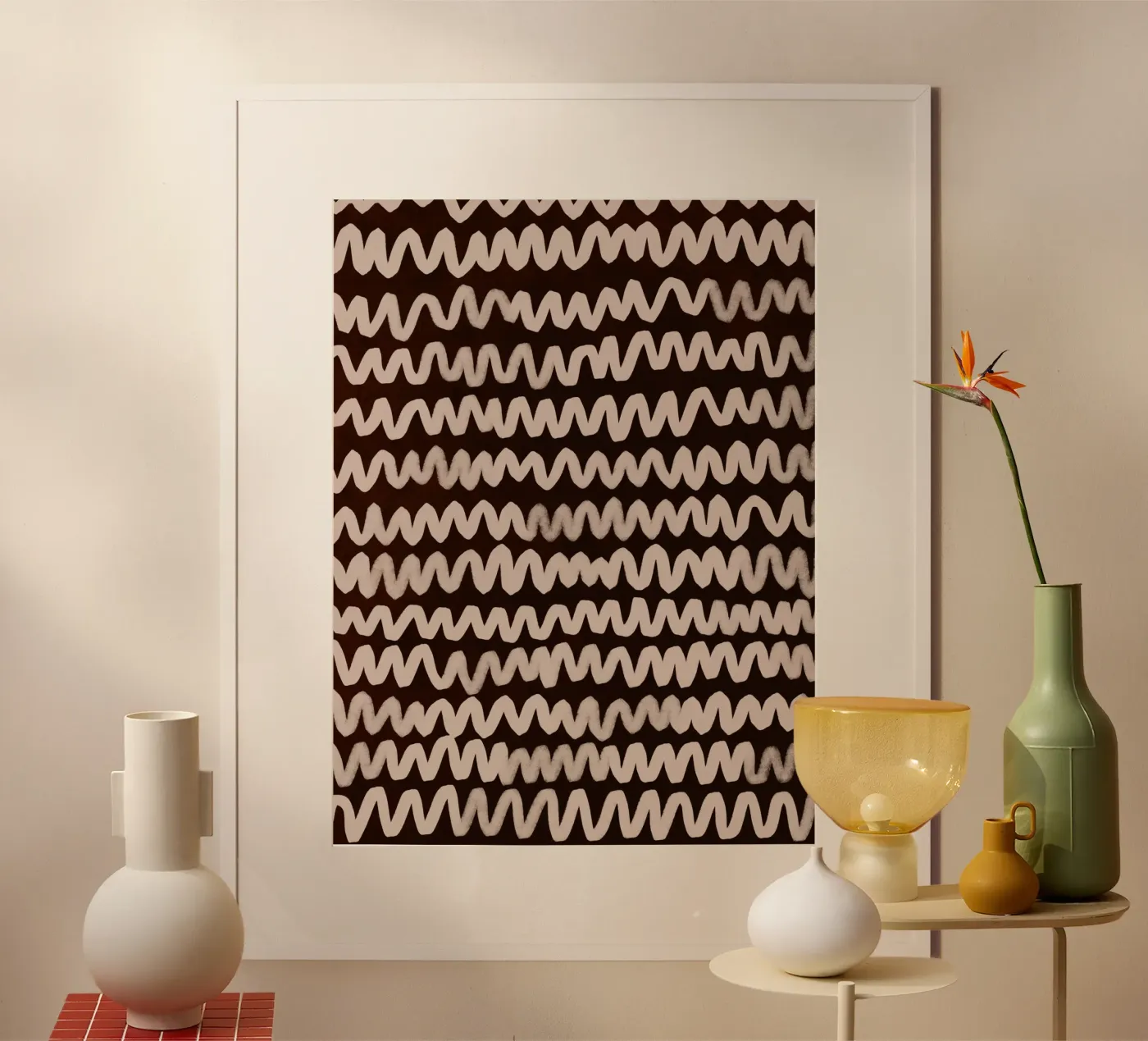 Wave Pattern No1 poster by treechild
