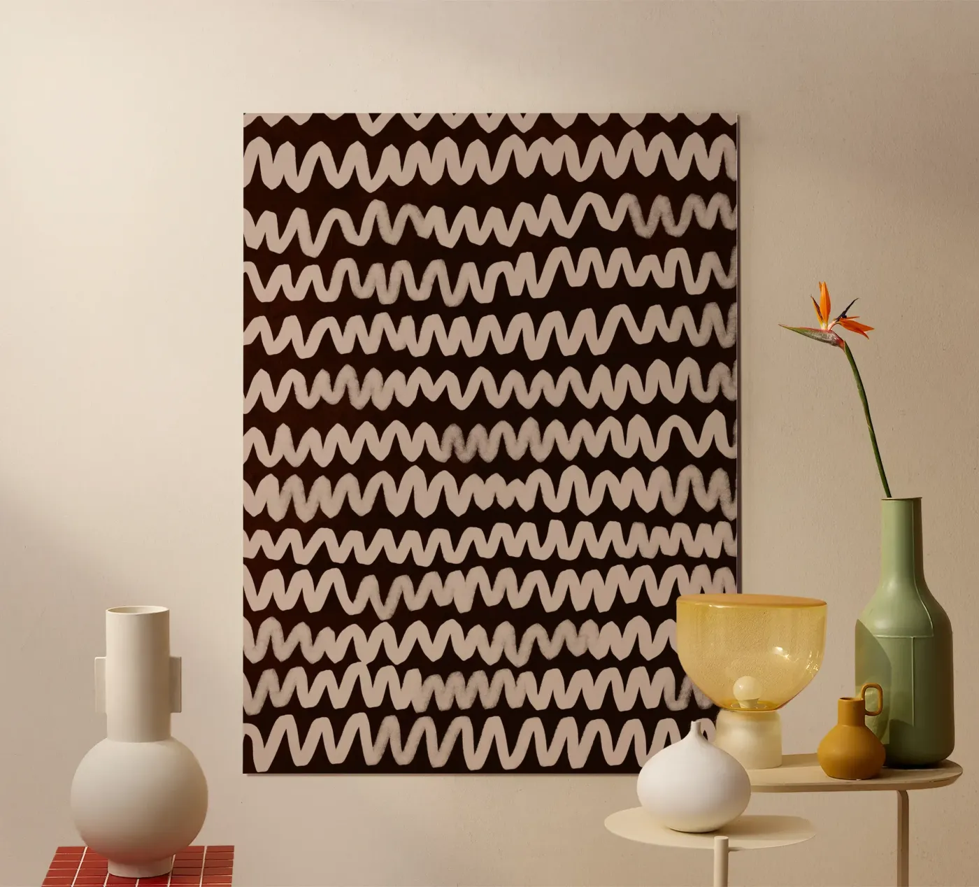 Wave Pattern No1 poster van treechild