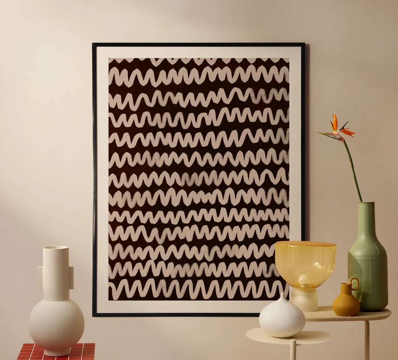 Wave Pattern No1 carta hahnemühle da treechild