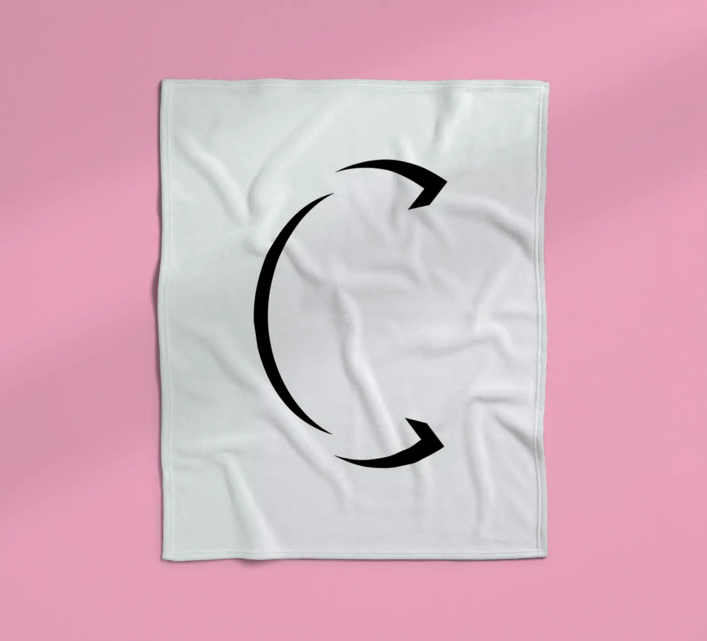 Alpha - C fleece blanket by Emerybloom