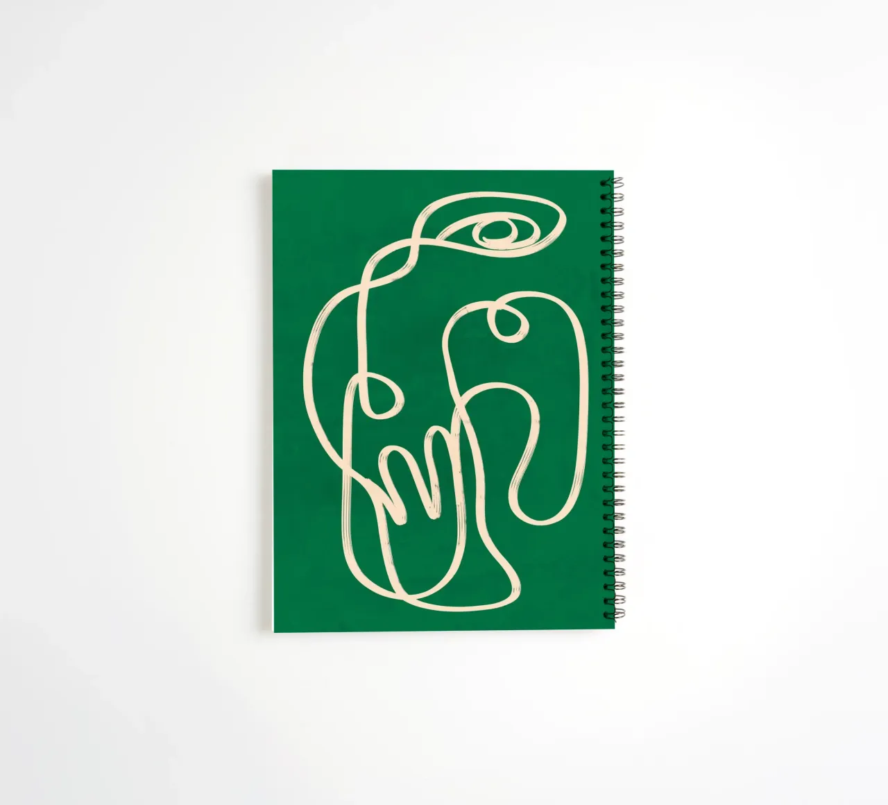 Abstract line art 230 spiral notebook by ThingDesign