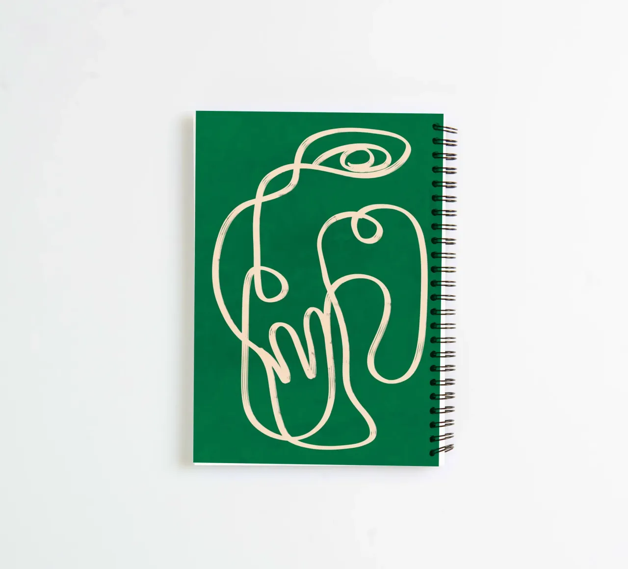Abstract line art 230 spiral notebook by ThingDesign