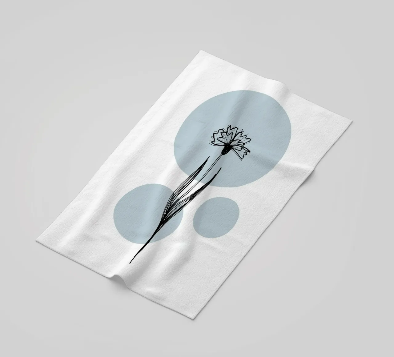 Alina Buffiere - Delicate Botanicals - Kornblume telo mare da The Artcircle