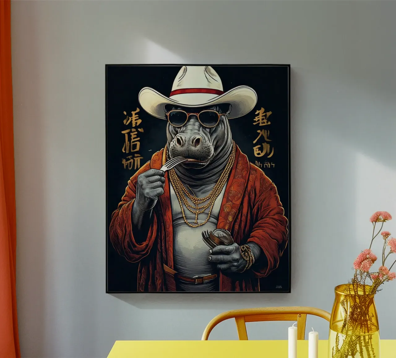 Hippo cowboy plexiglass da tylerstudio