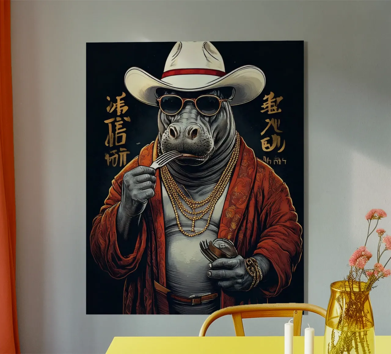 Hippo cowboy plexiglass da tylerstudio