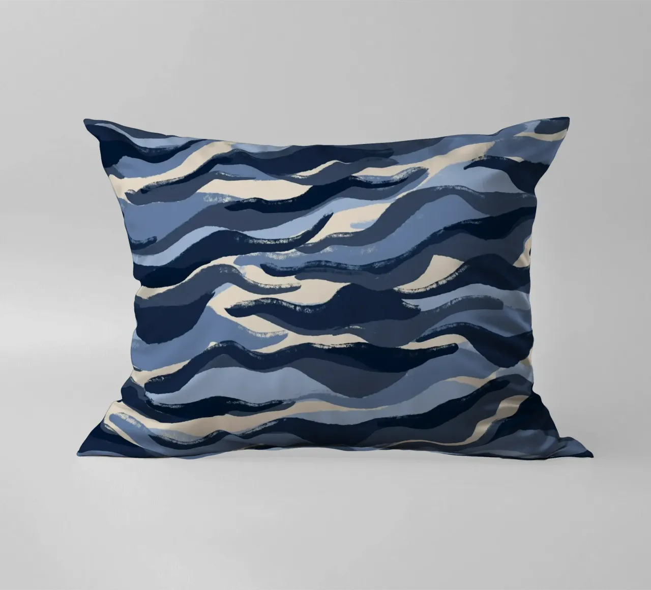 Blue Waves Pattern cuscino da treechild