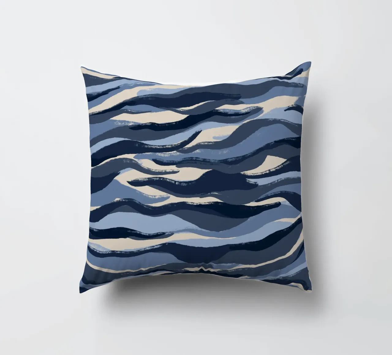 Blue Waves Pattern cuscino da treechild