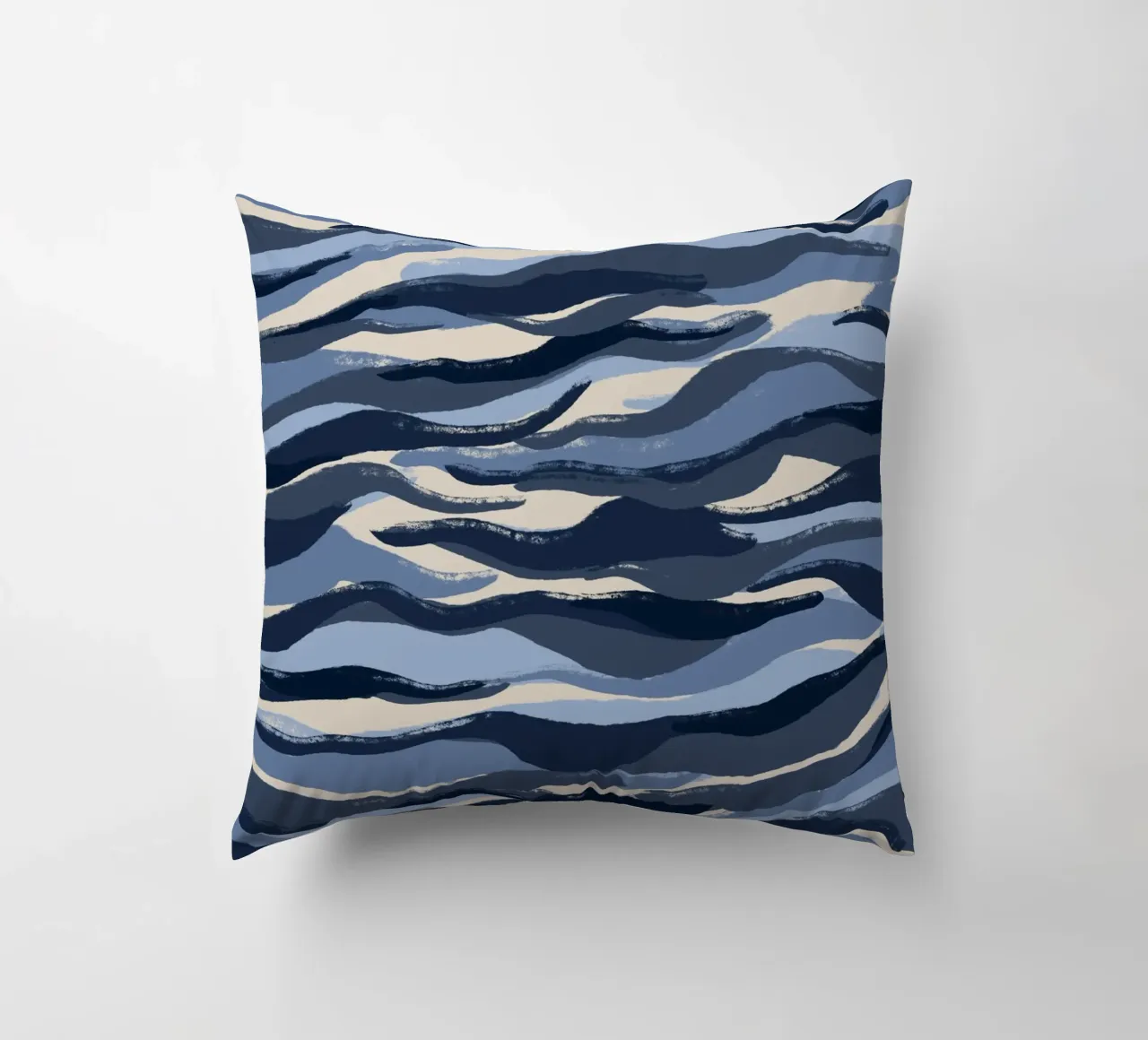 Blue Waves Pattern cuscino da treechild