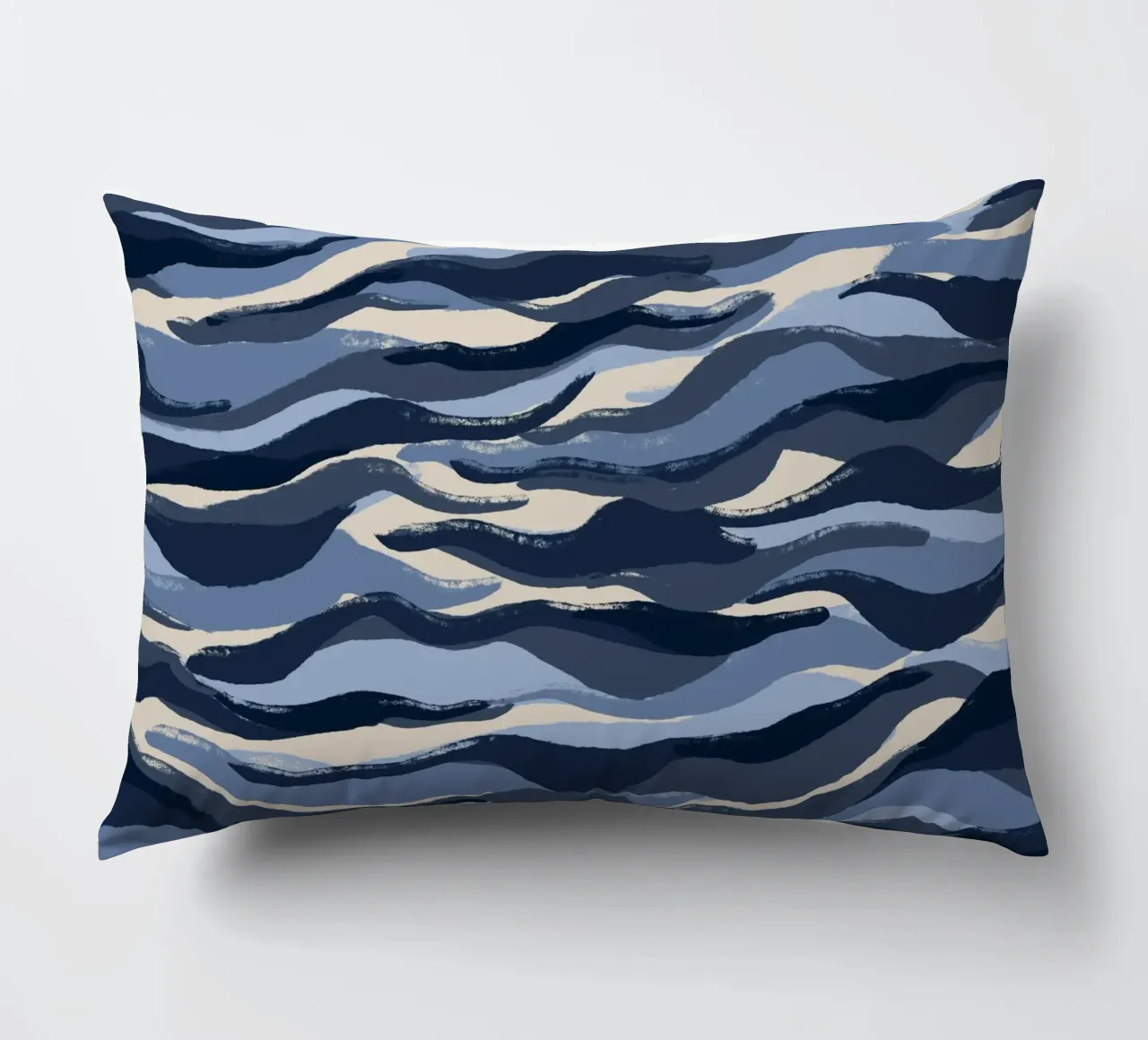 Blue Waves Pattern cuscino da treechild
