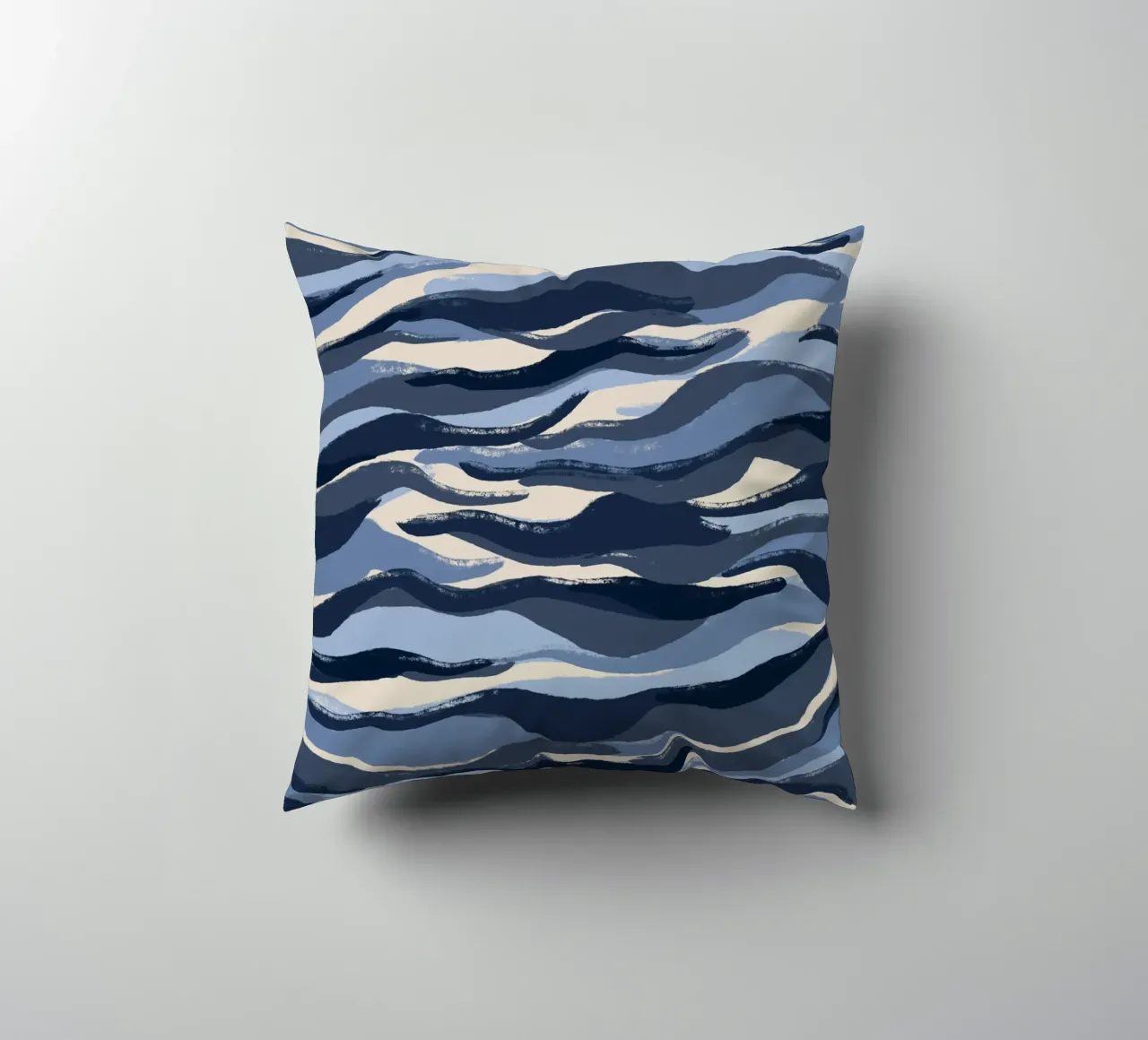 Blue Waves Pattern cuscino da treechild