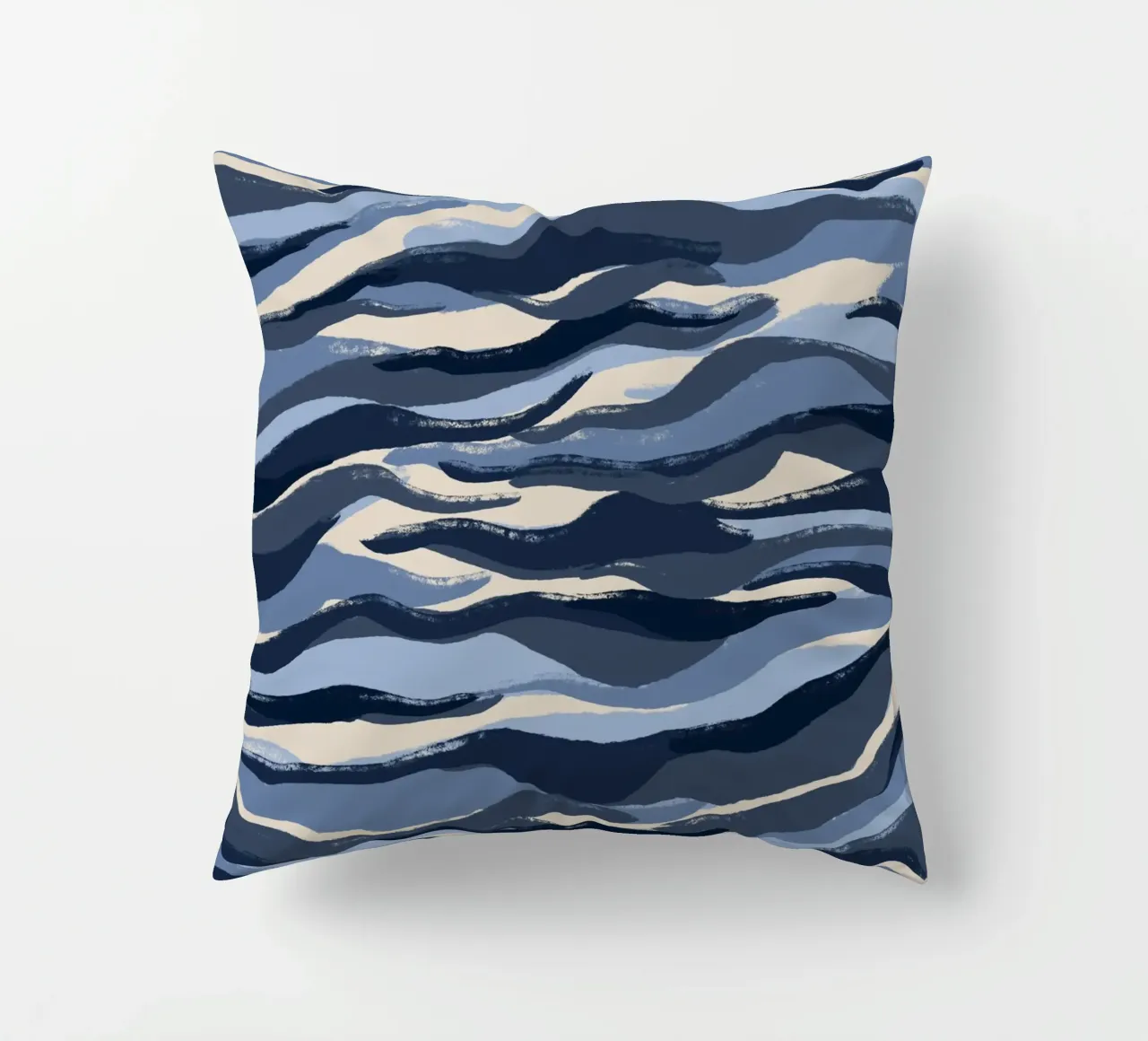 Blue Waves Pattern cuscino da treechild