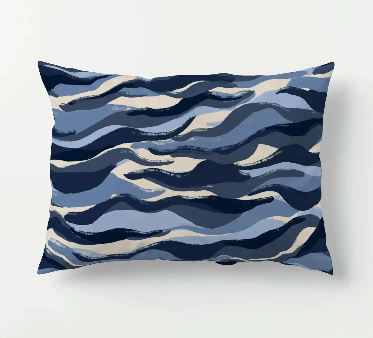 Blue Waves Pattern cuscino da treechild