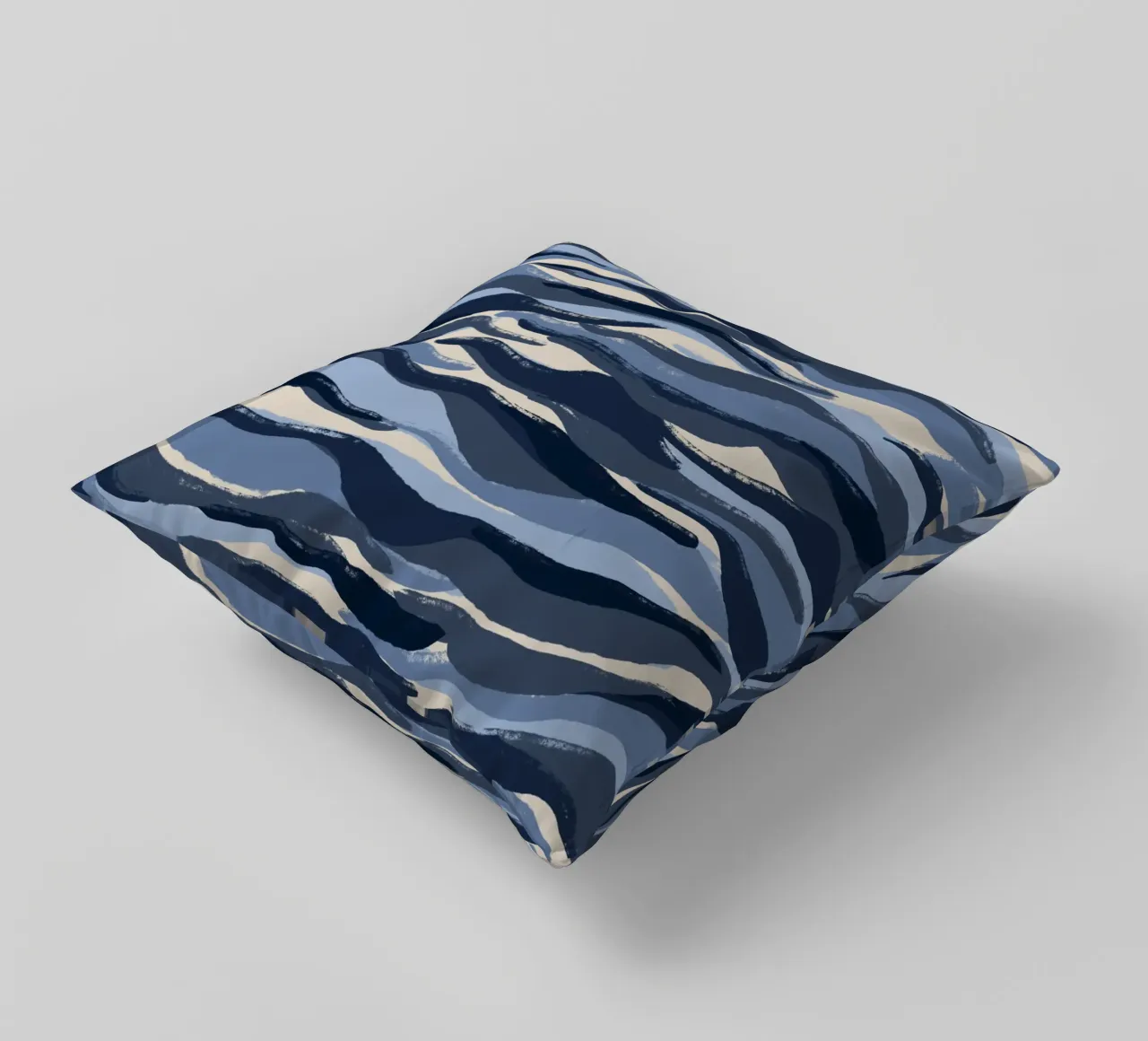 Blue Waves Pattern cuscino da treechild