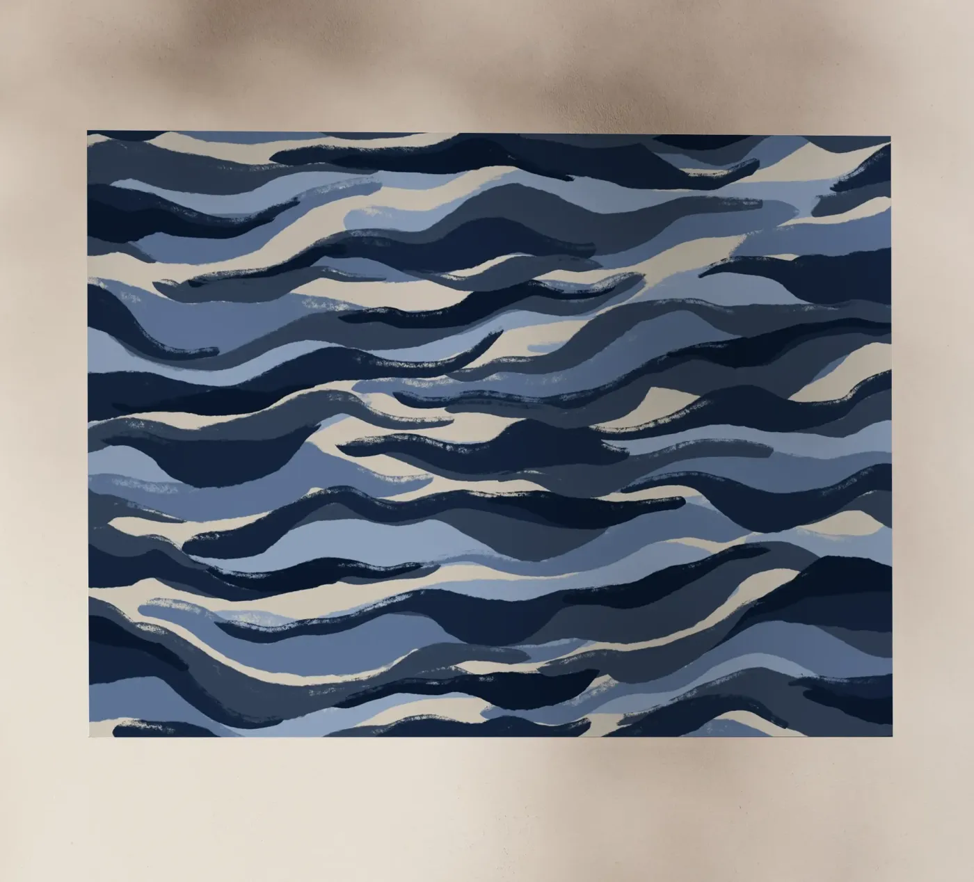 Blue Waves Pattern backlit folie van treechild