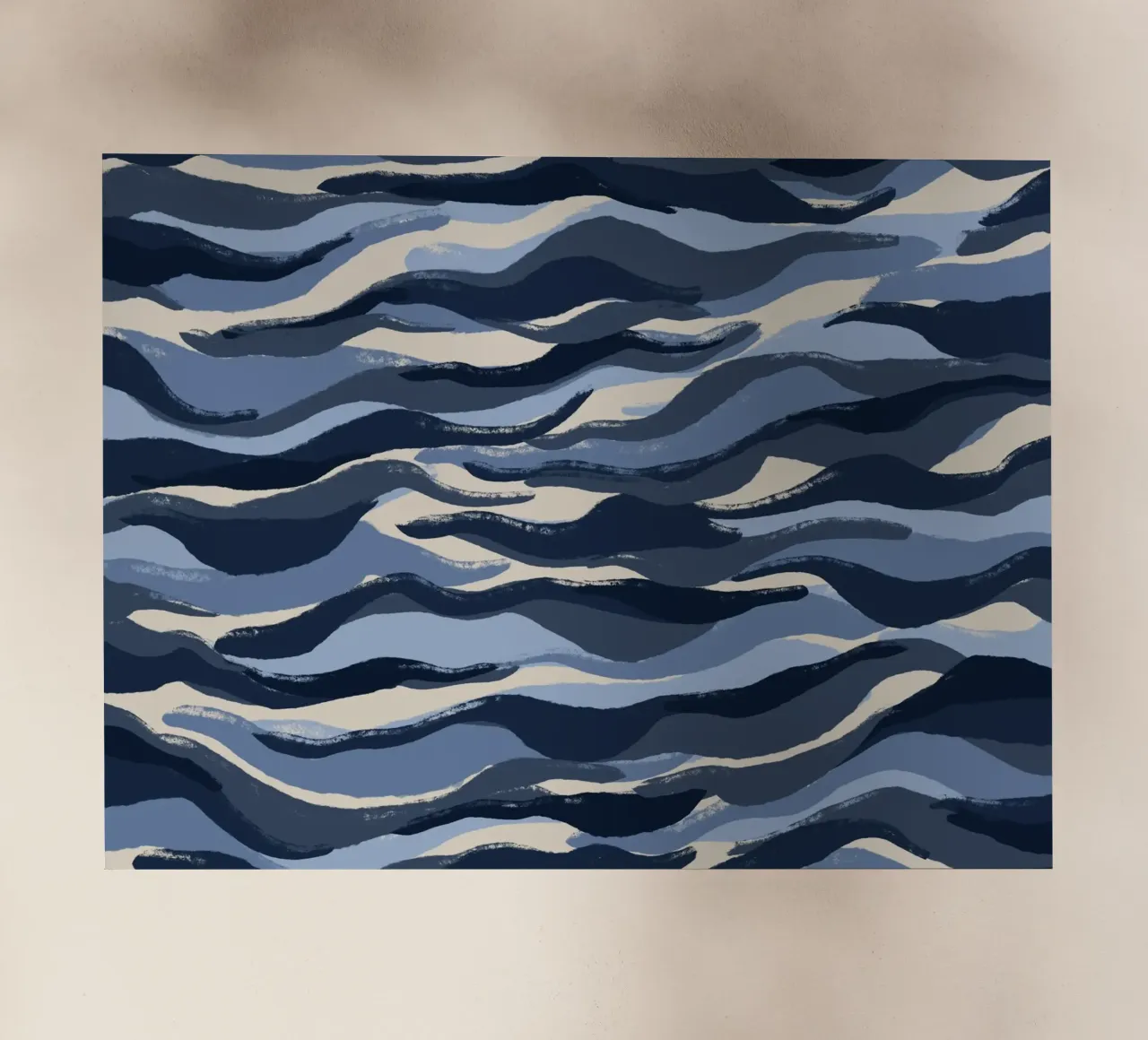 Blue Waves Pattern pellicola backlit da treechild