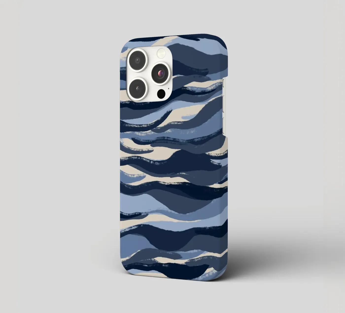 Blue Waves Pattern iphone case by treechild