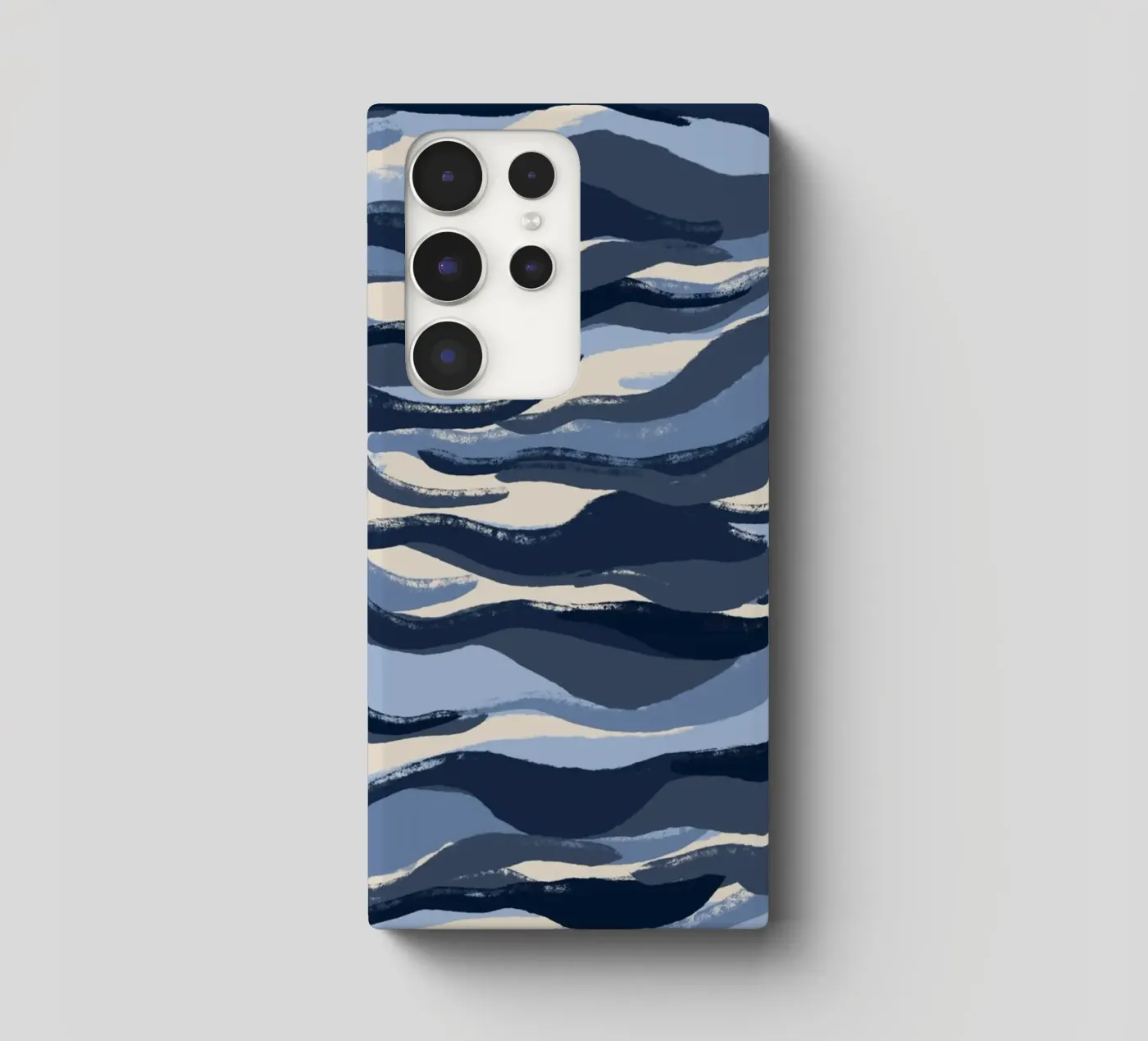 Blue Waves Pattern cover samsung da treechild