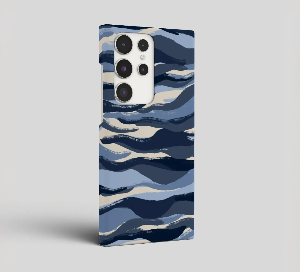 Blue Waves Pattern cover samsung da treechild