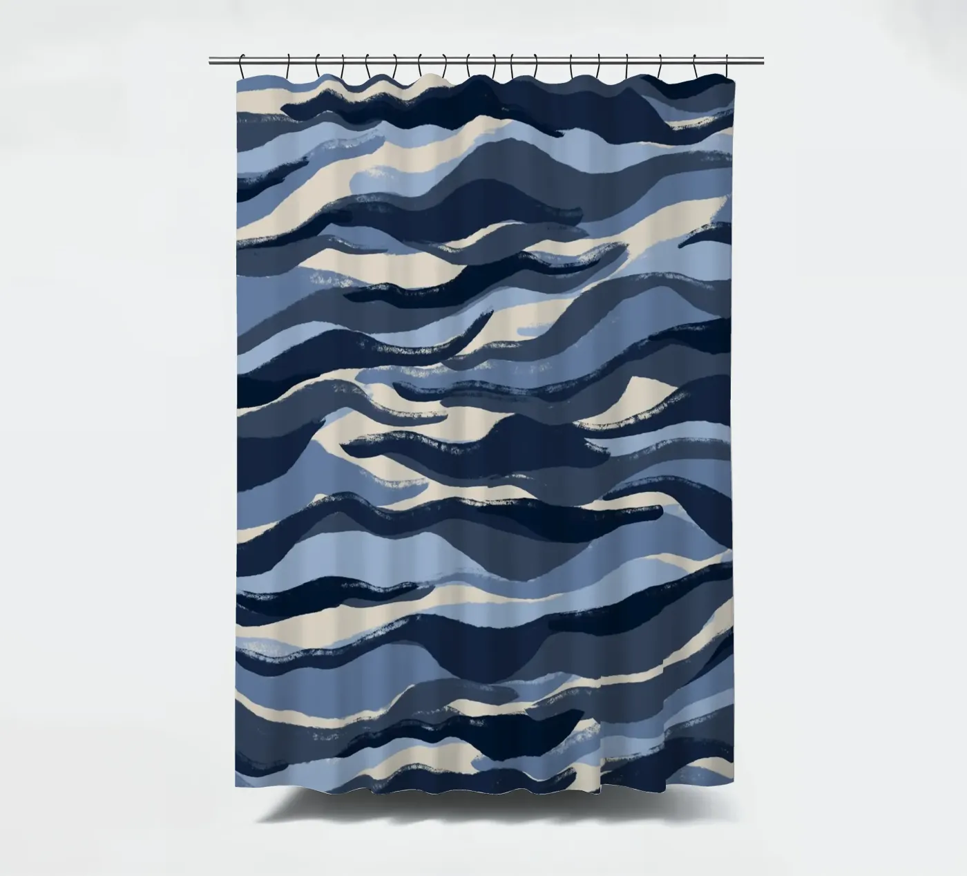 Blue Waves Pattern rideau de douche de treechild