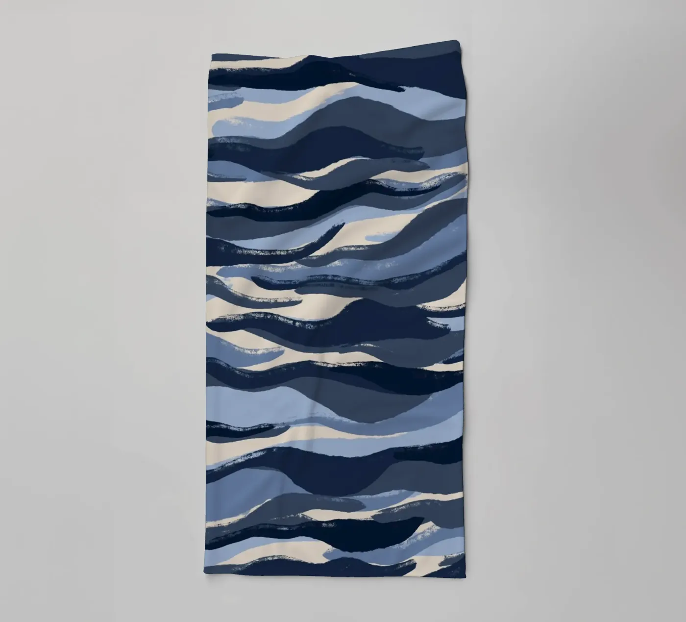 Blue Waves Pattern towel by treechild